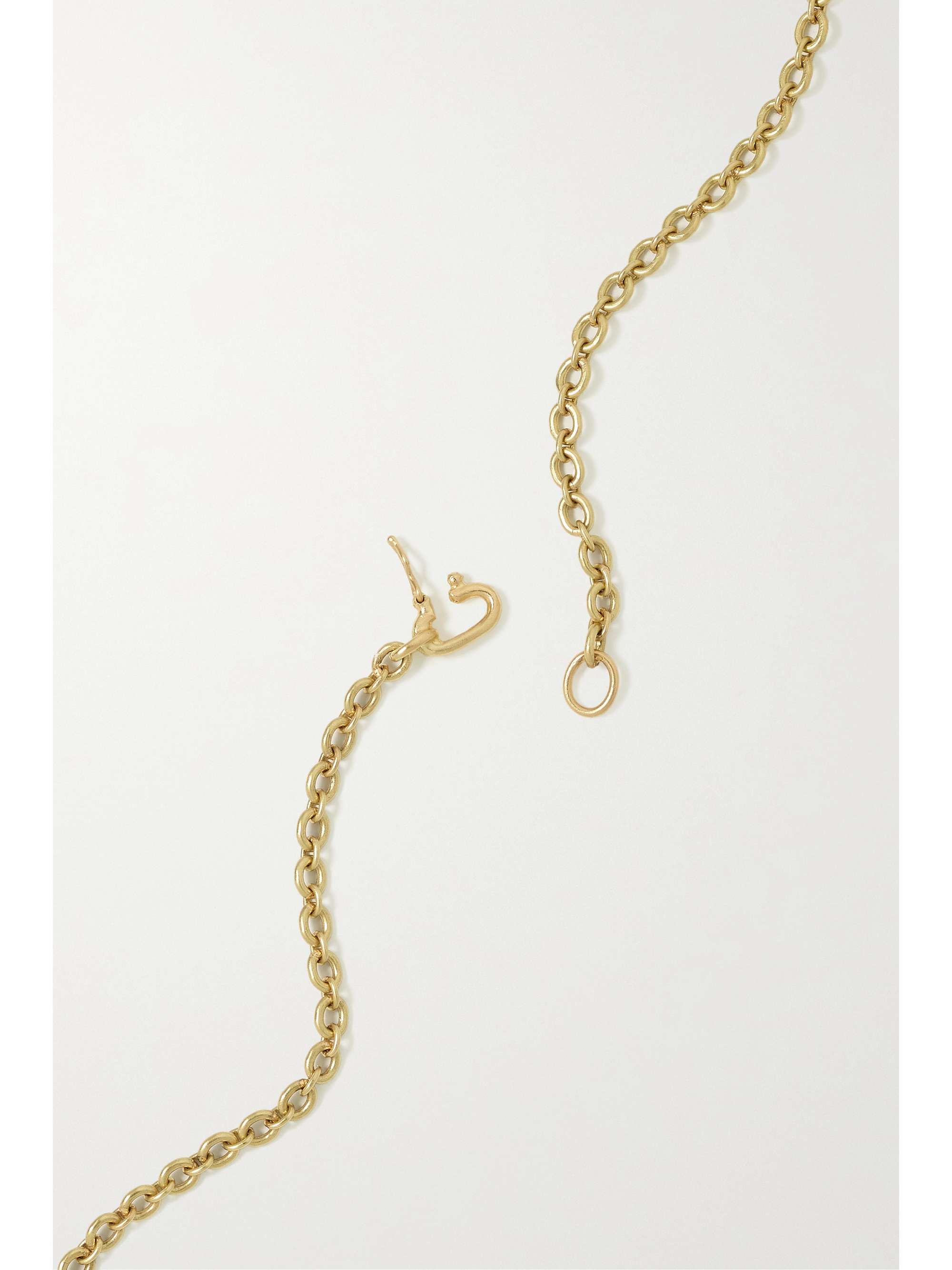 IRENE NEUWIRTH Tropical Flower 18-karat gold aquamarine necklace
