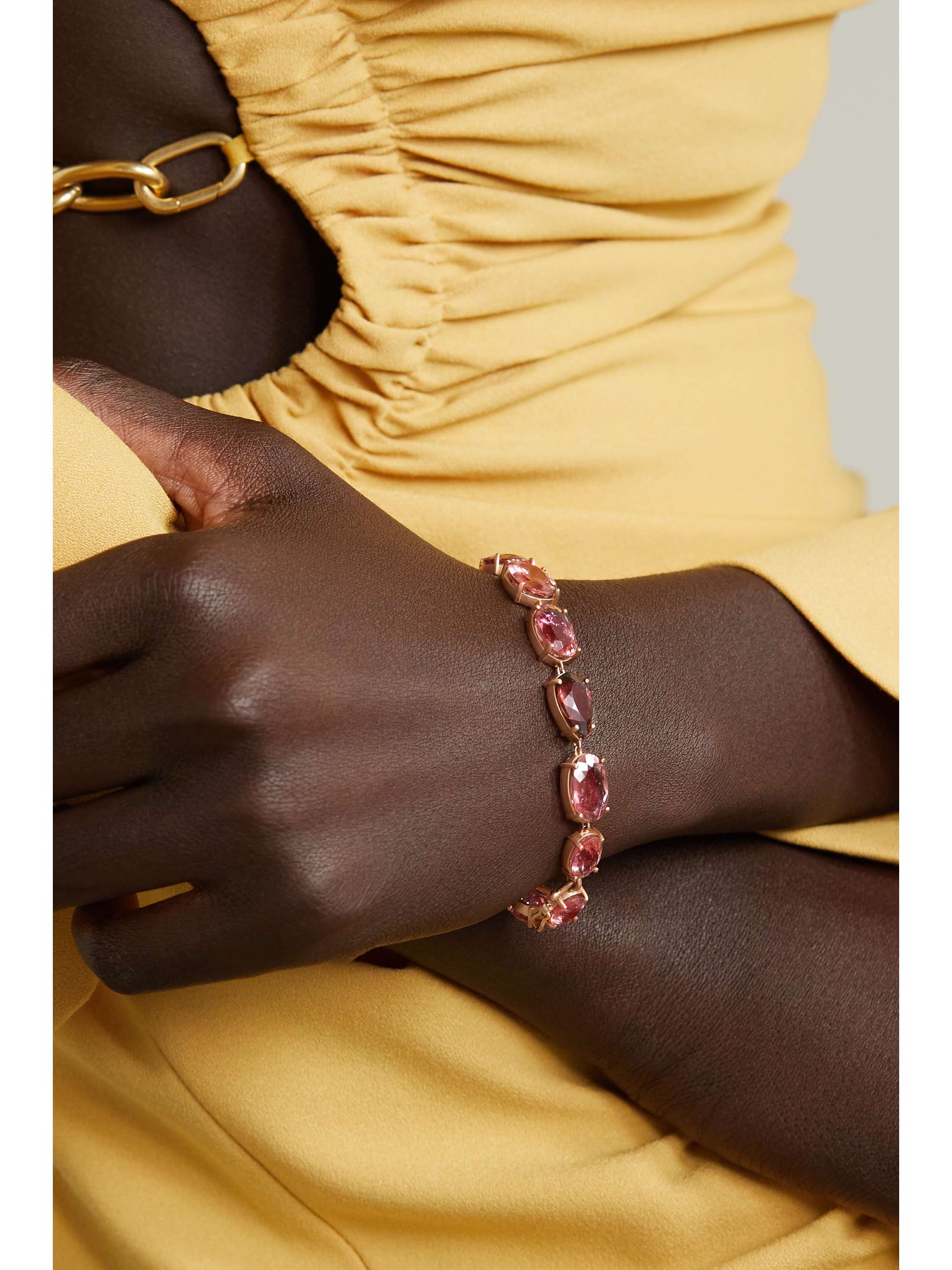 IRENE NEUWIRTH Gemmy Gem 18-karat rose gold tourmaline bracelet
