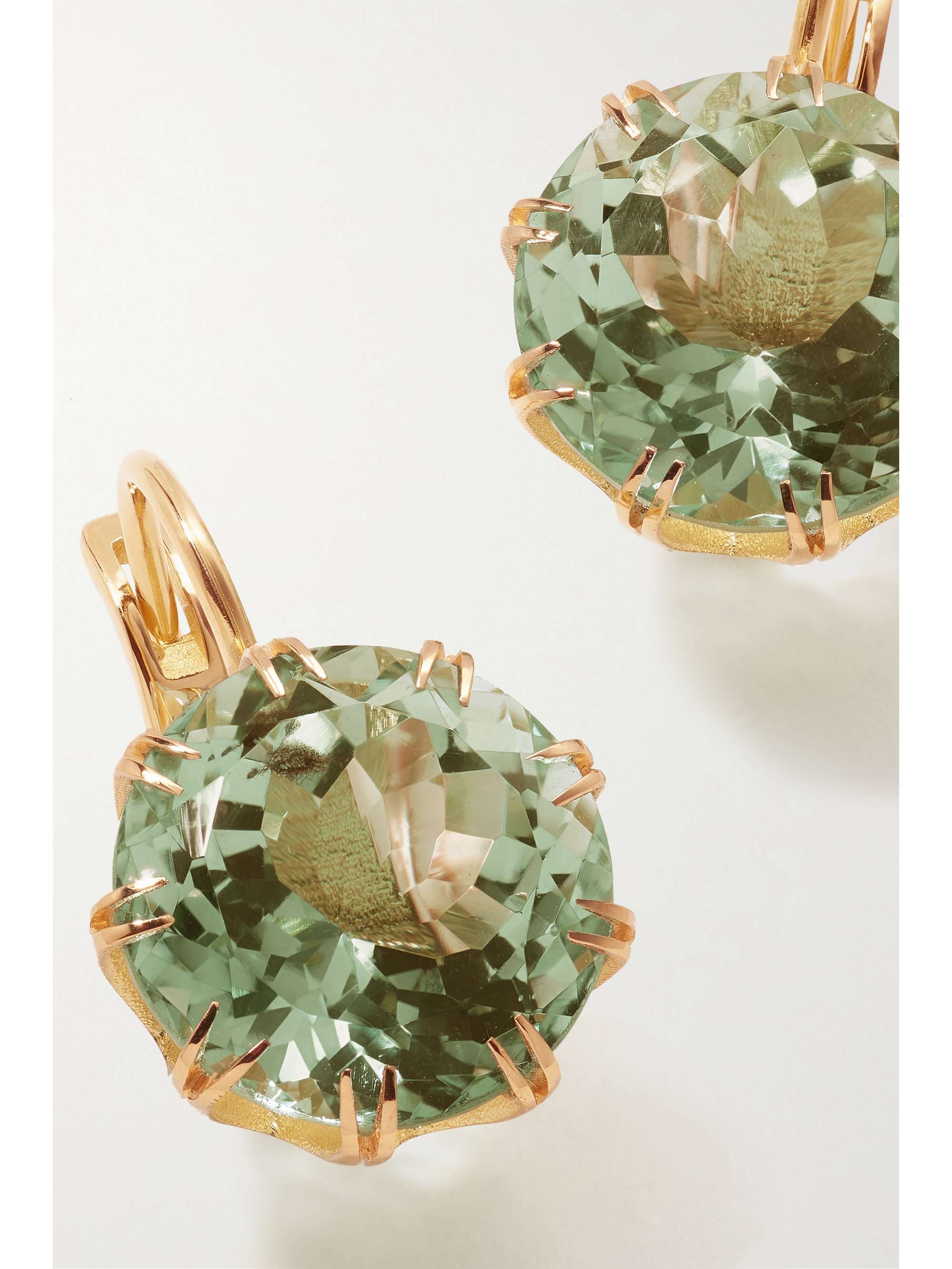 ILEANA MAKRI Crown 18-karat gold topaz earrings