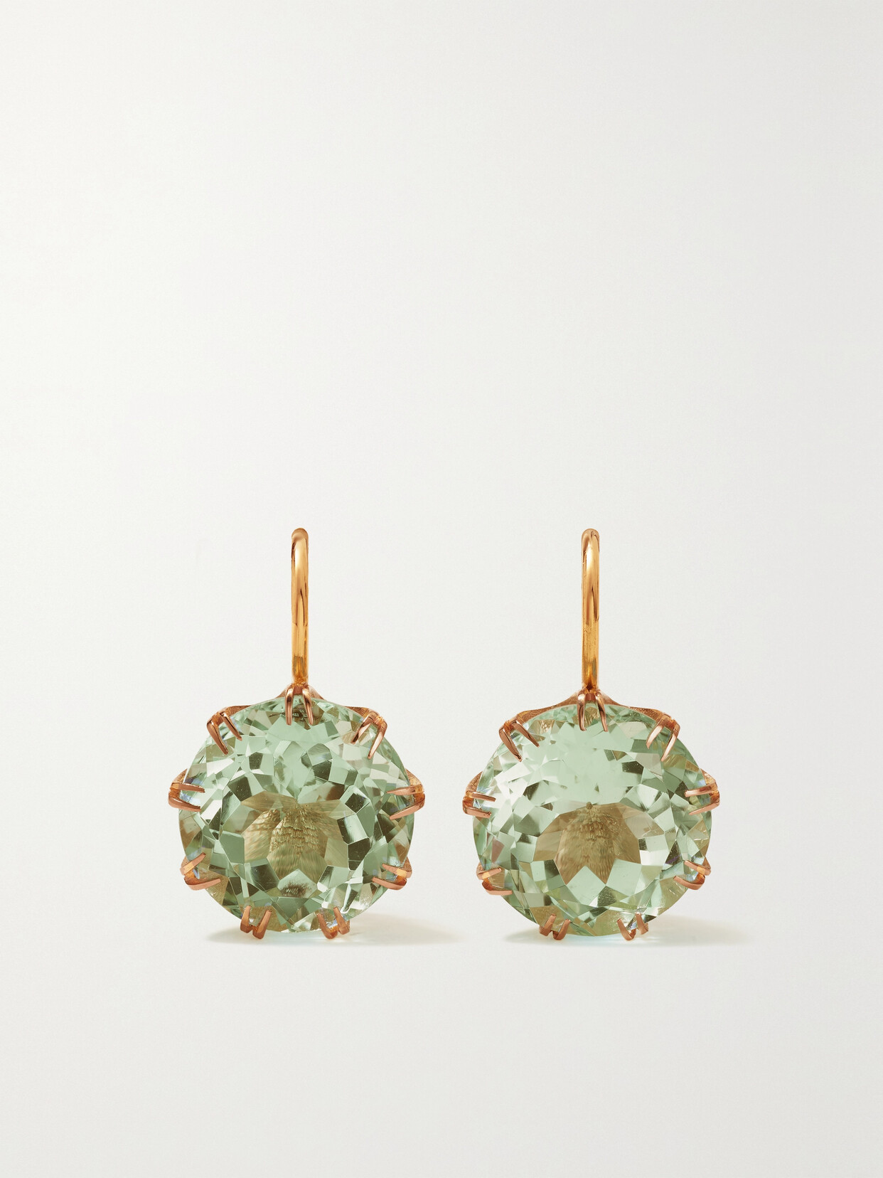 Ileana Makri Crown 18-karat  Amethyst Earrings