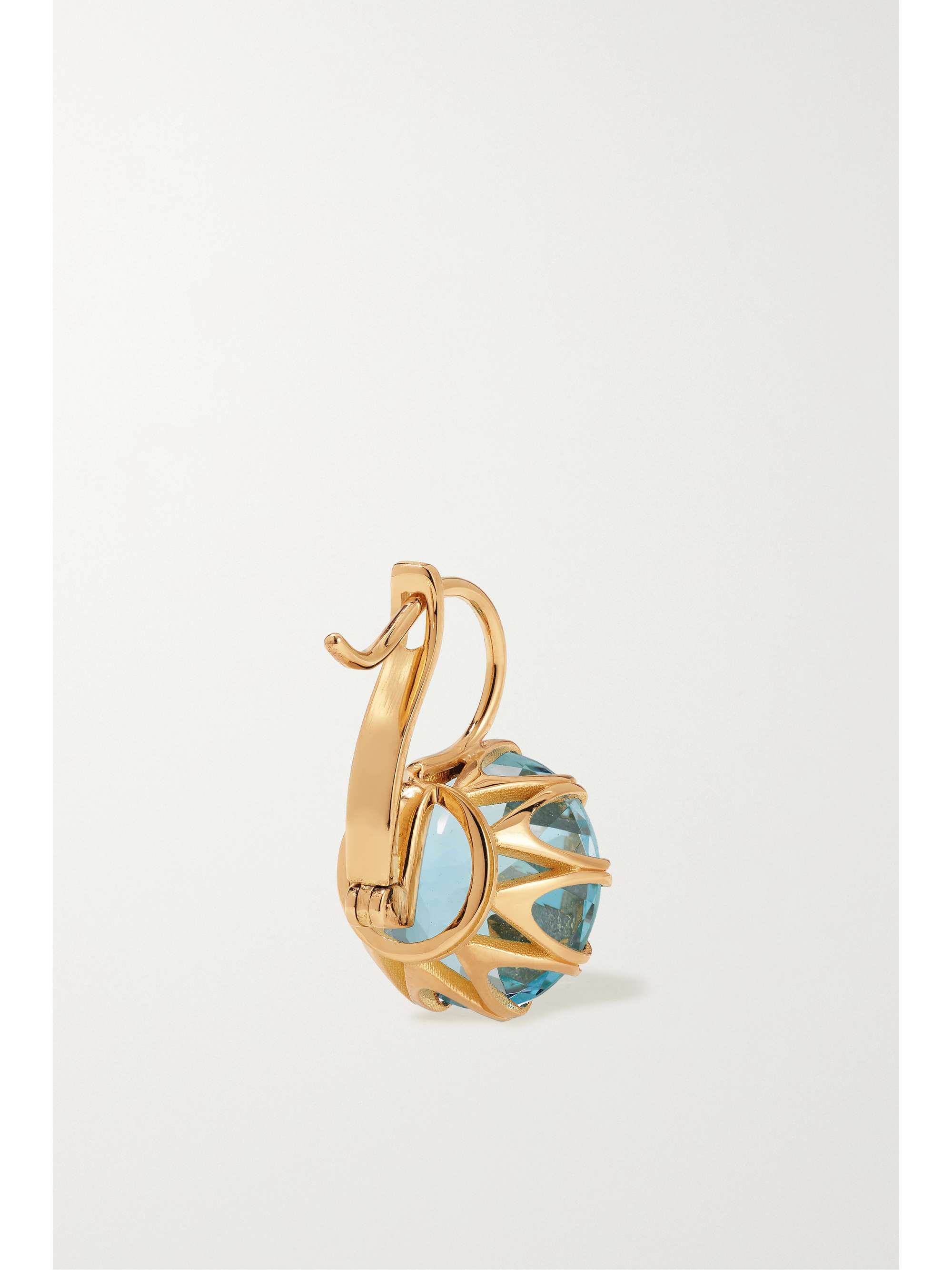 ILEANA MAKRI Crown 18-karat gold topaz earrings