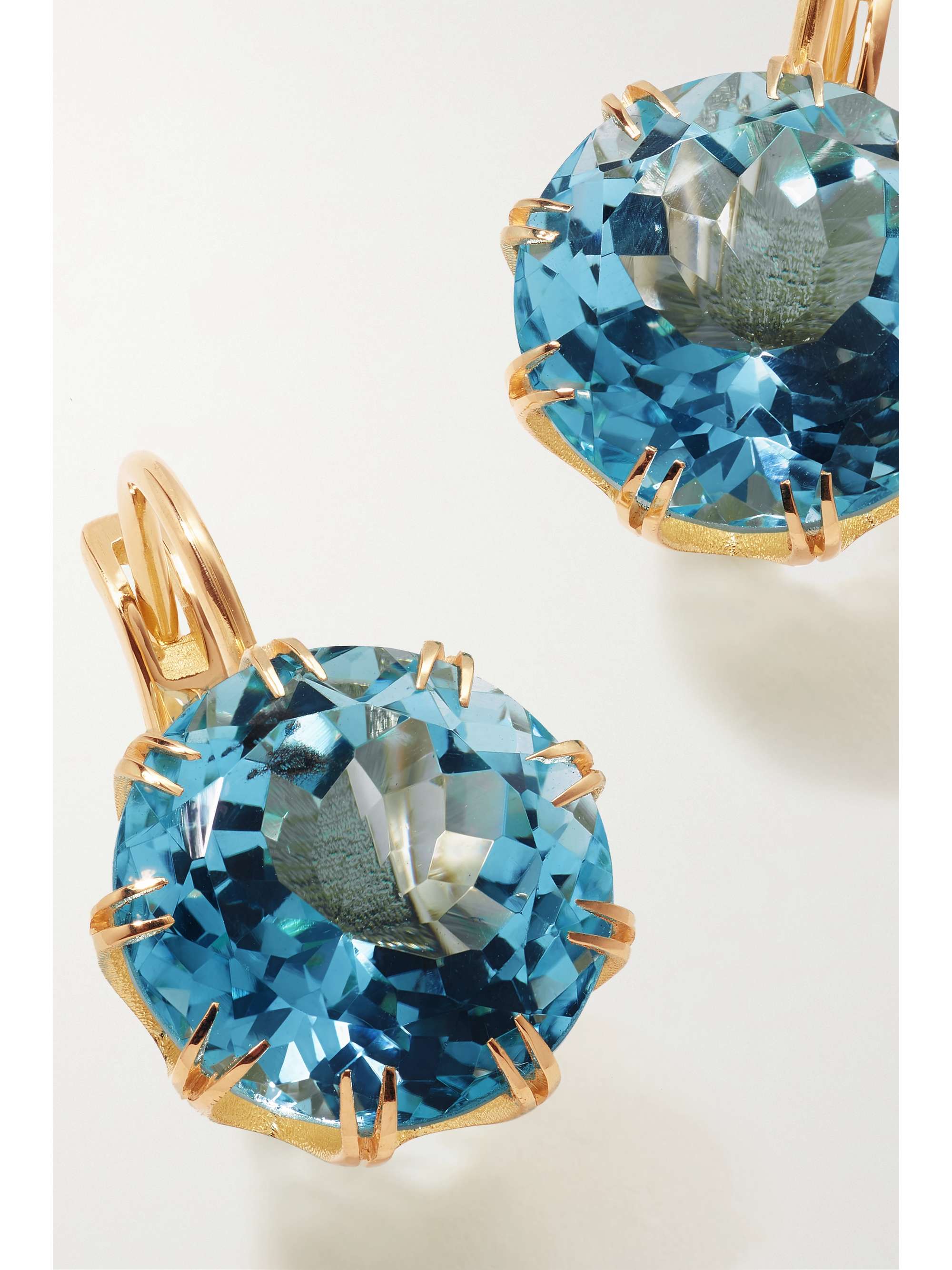 ILEANA MAKRI Crown 18-karat gold topaz earrings