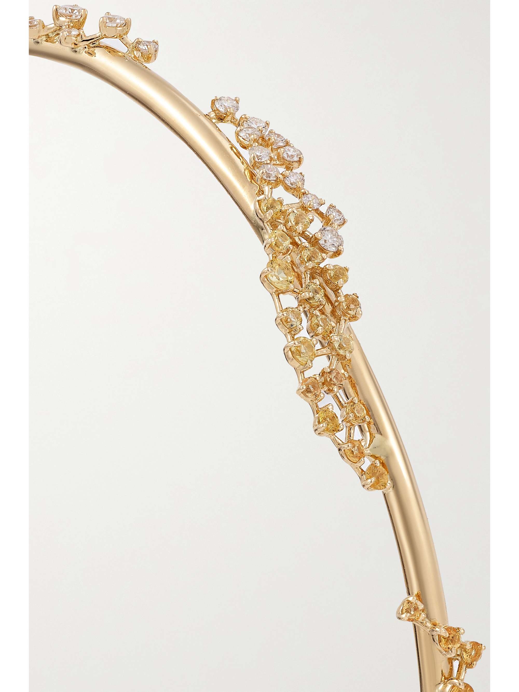 ANANYA 18-karat white gold, sapphire and diamond bracelet