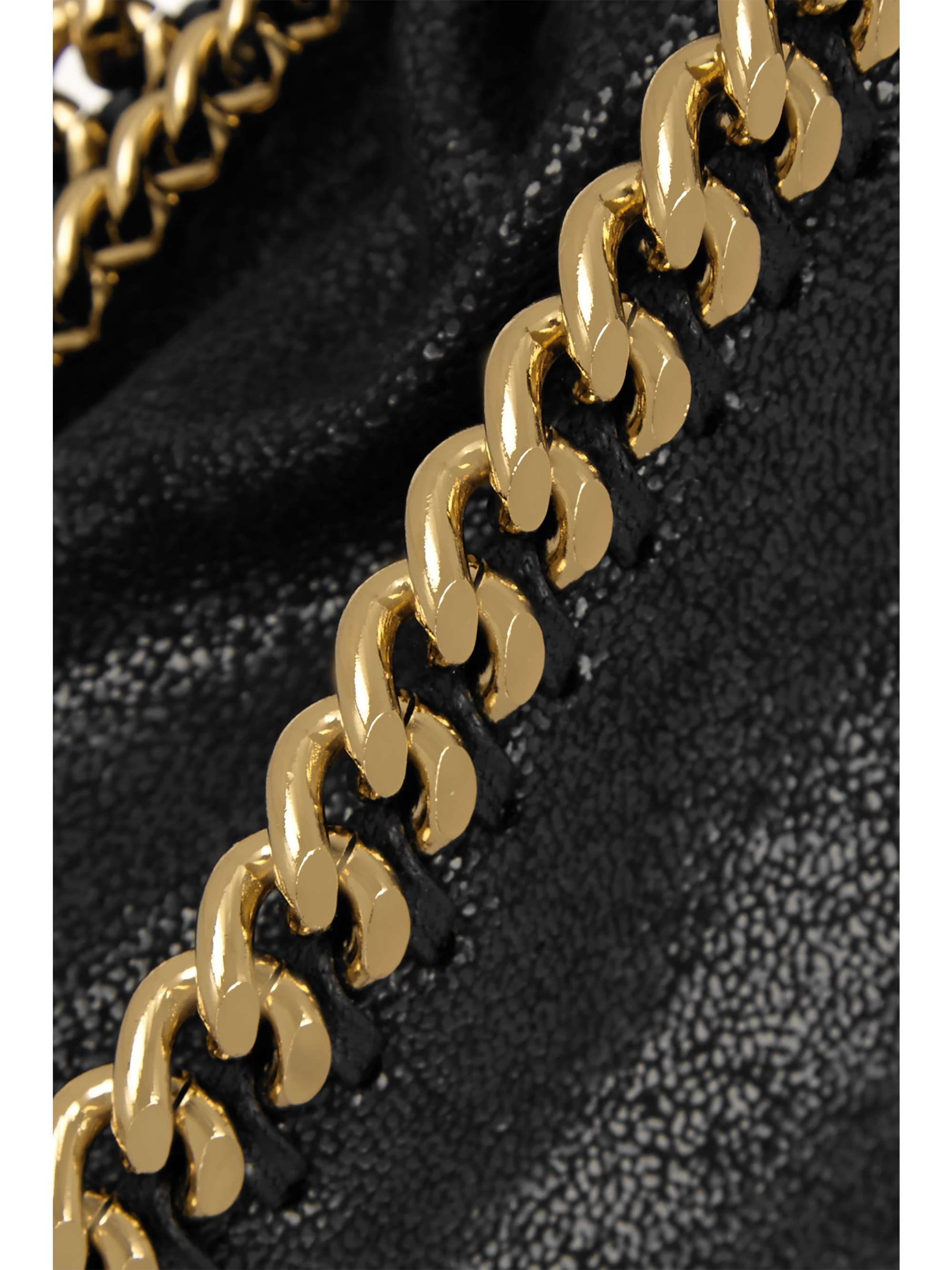 STELLA MCCARTNEY The Falabella mini vegetarian brushed-leather shoulder bag