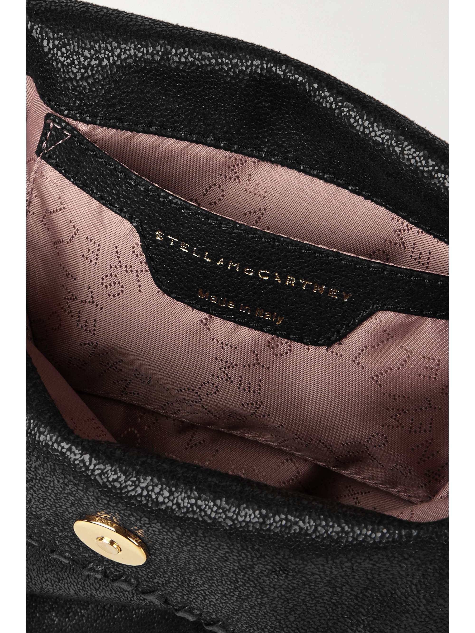 STELLA MCCARTNEY The Falabella mini vegetarian brushed-leather shoulder bag