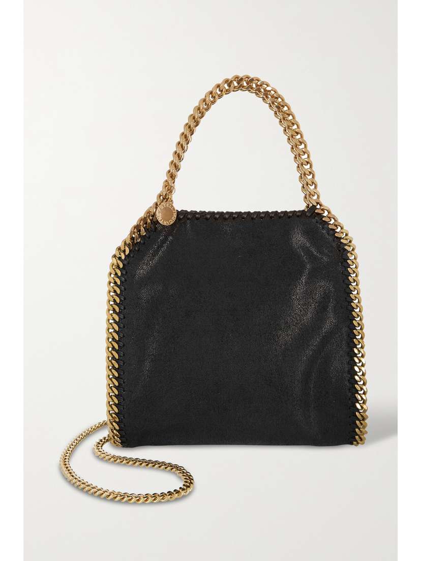 Stella McCartney The Falabella Mini Faux Brushed-leather Shoulder Bag