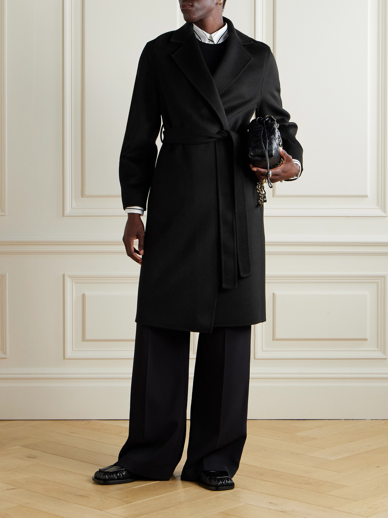 Cenda Belted Wool And Cashmere-Blend Coat