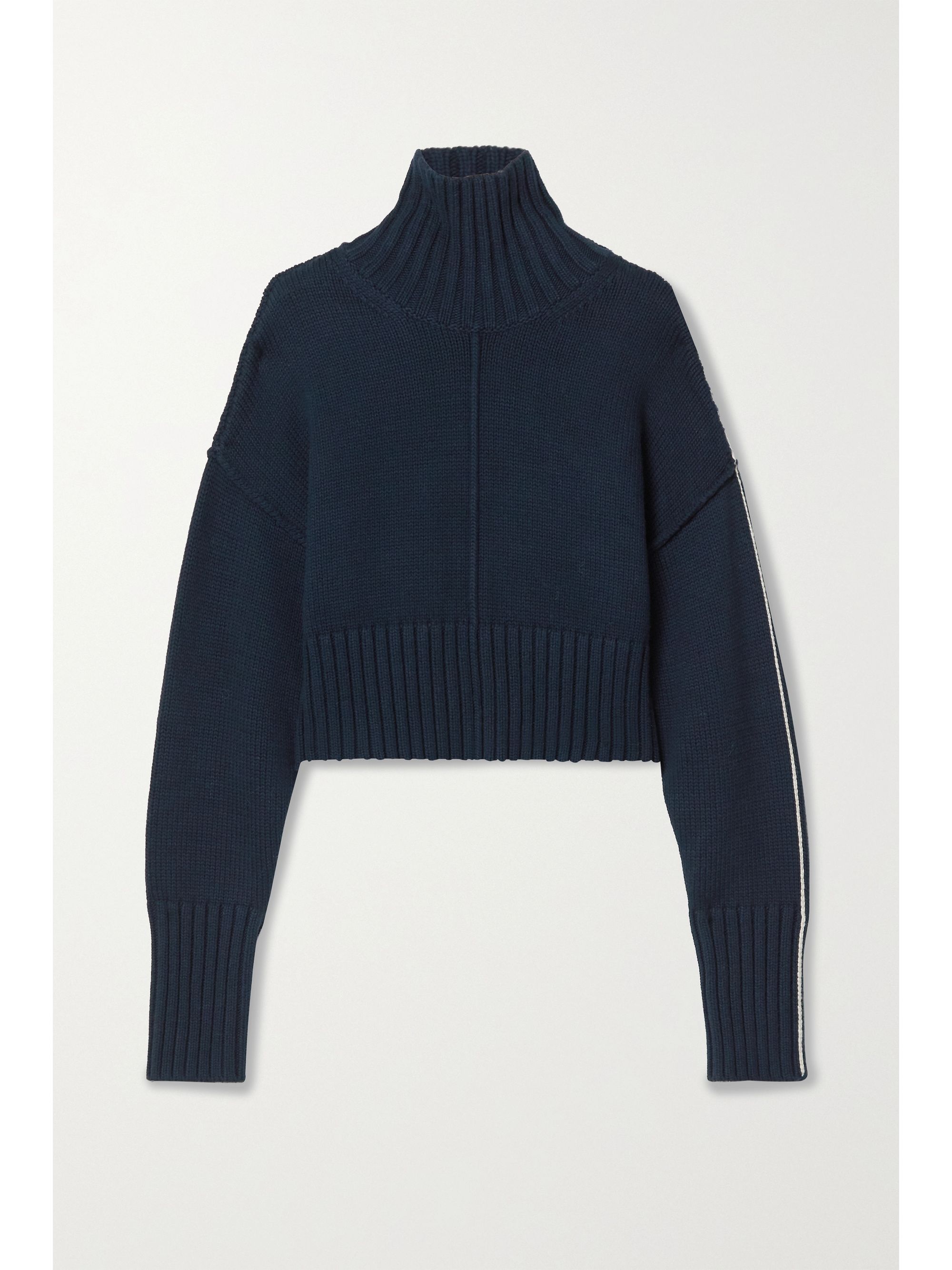 Cropped knit turtleneck sweater Clearance