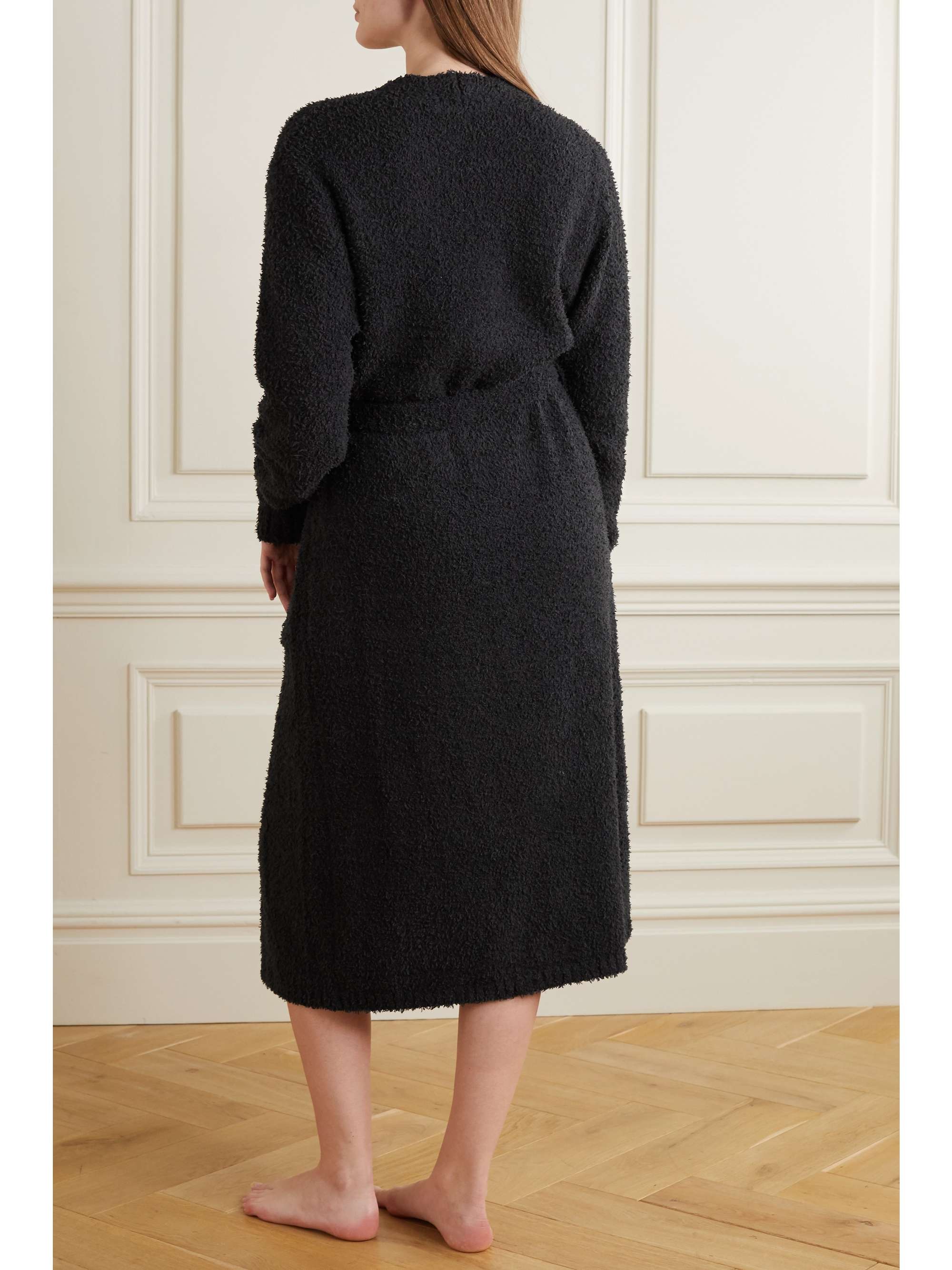 SKIMS Cozy Knit bouclé robe - Onyx