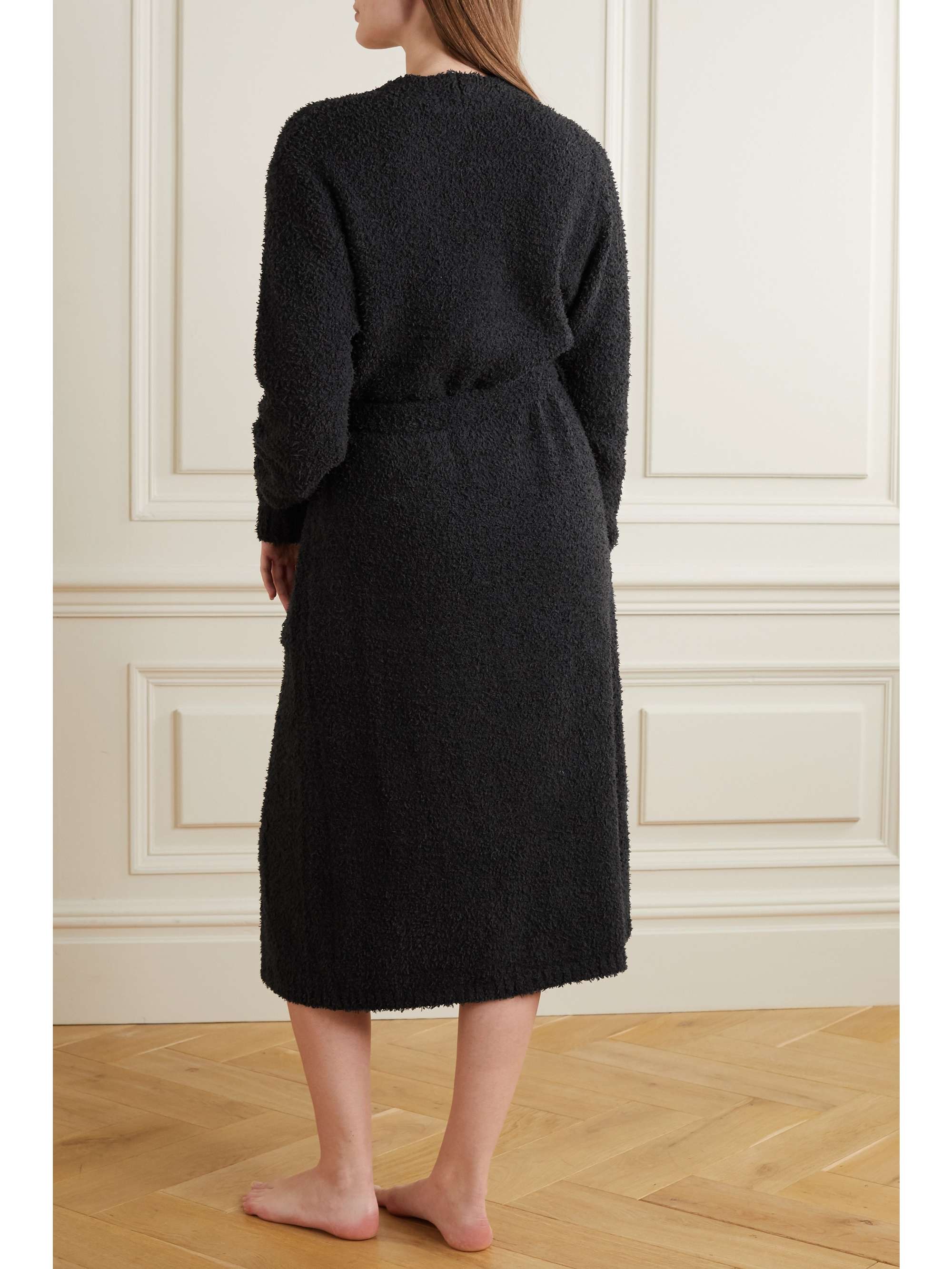 SKIMS Cozy Knit bouclé robe - Onyx
