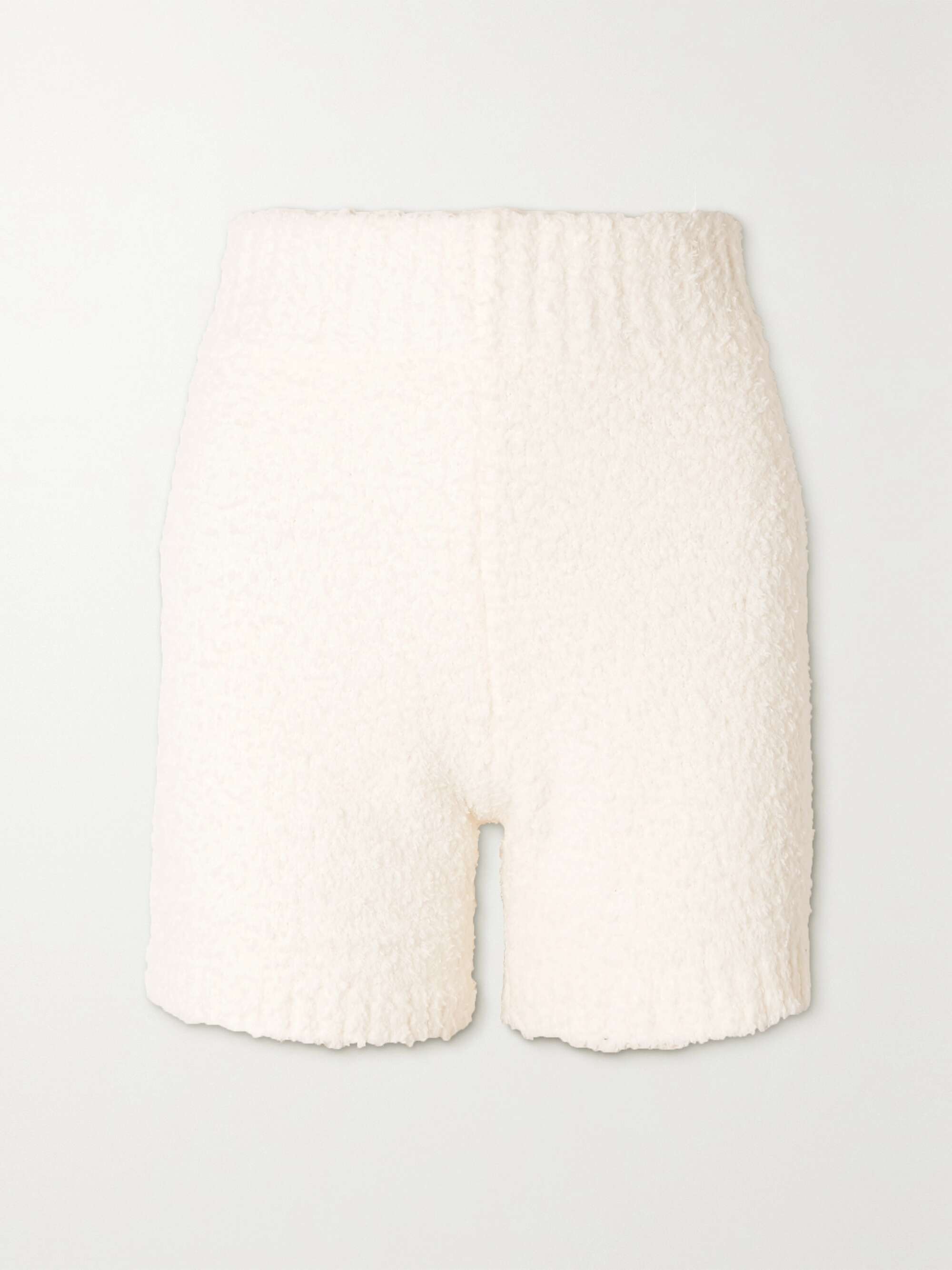 White knit hotsell shorts