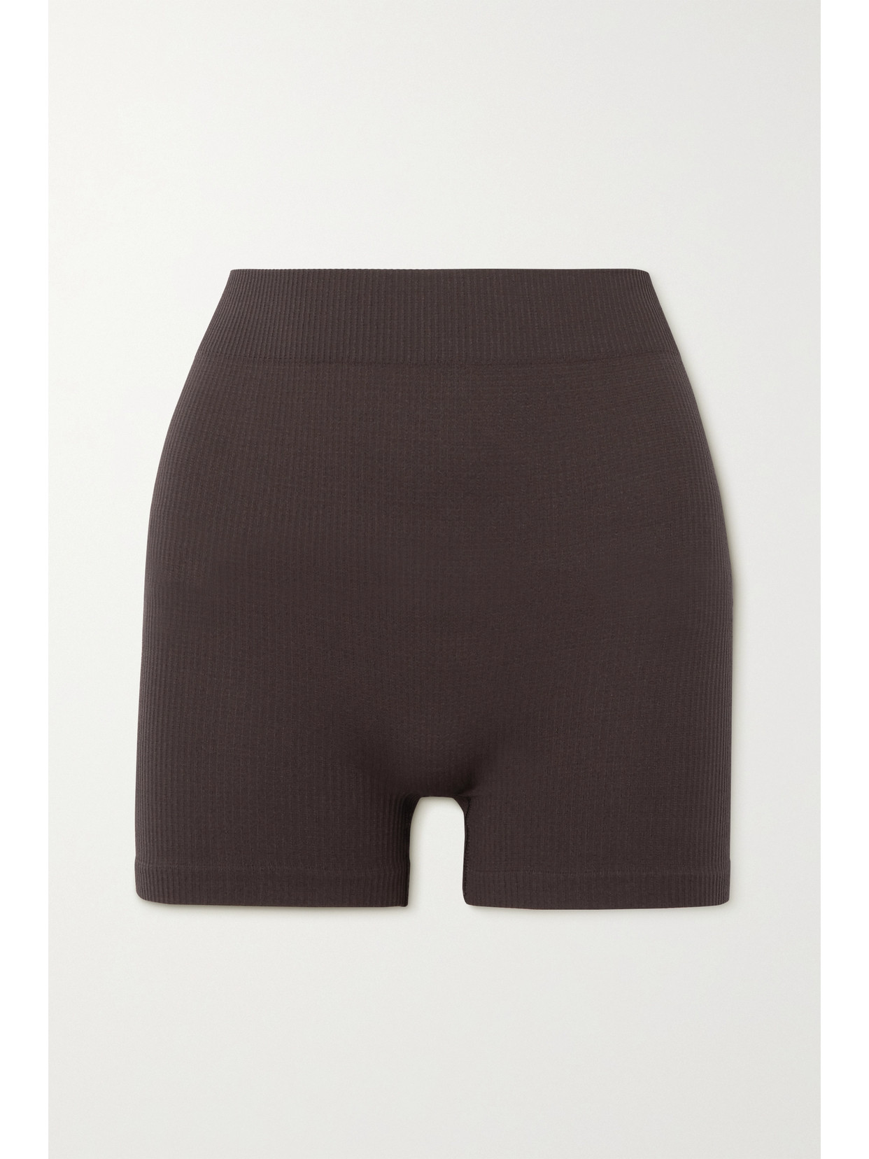 Skims Boyfriend Stretch-modal And Cotton-blend Jersey Boxer Shorts In Brown