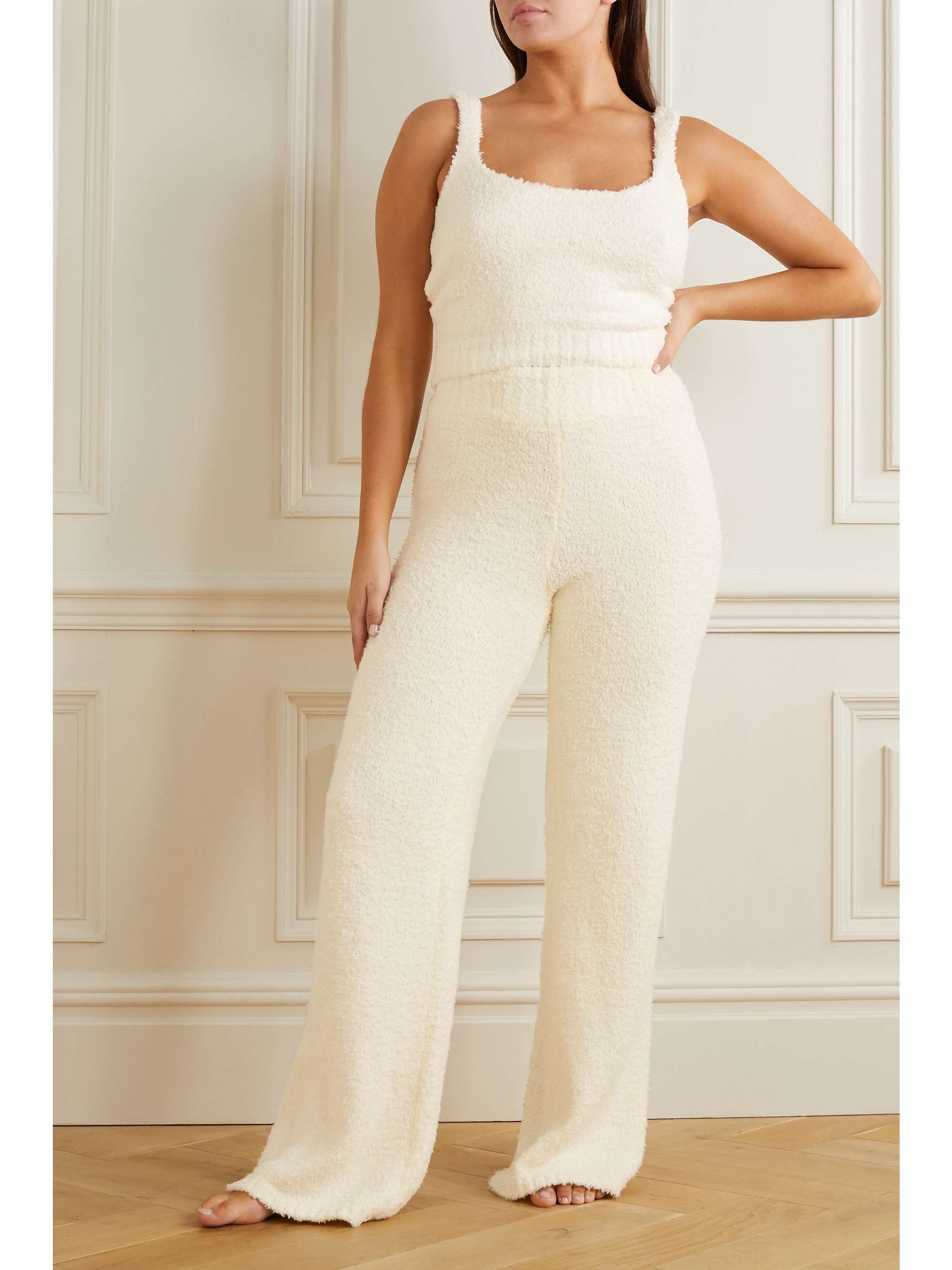 SKIMS Cozy Knit bouclé tank - Garnet