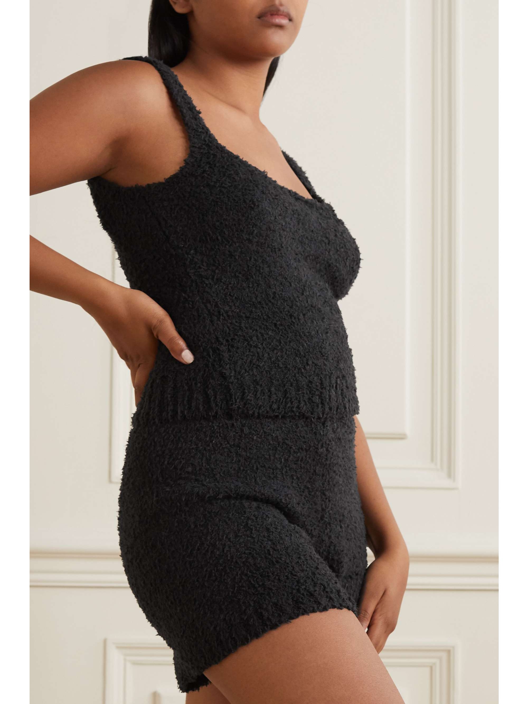 SKIMS Cozy Knit bouclé tank - Garnet