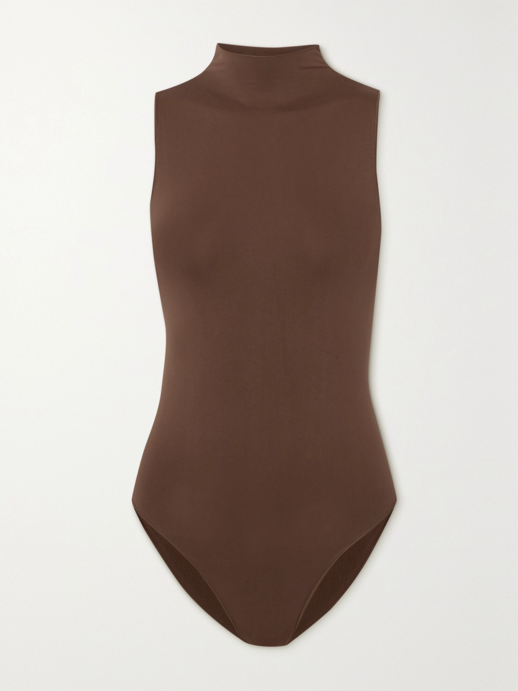 Brown high neck bodysuit Clearance