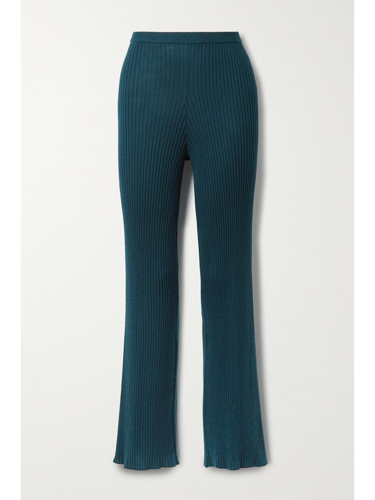 Sablyn - Jordan Ribbed Cashmere Straight-leg Pants - Green