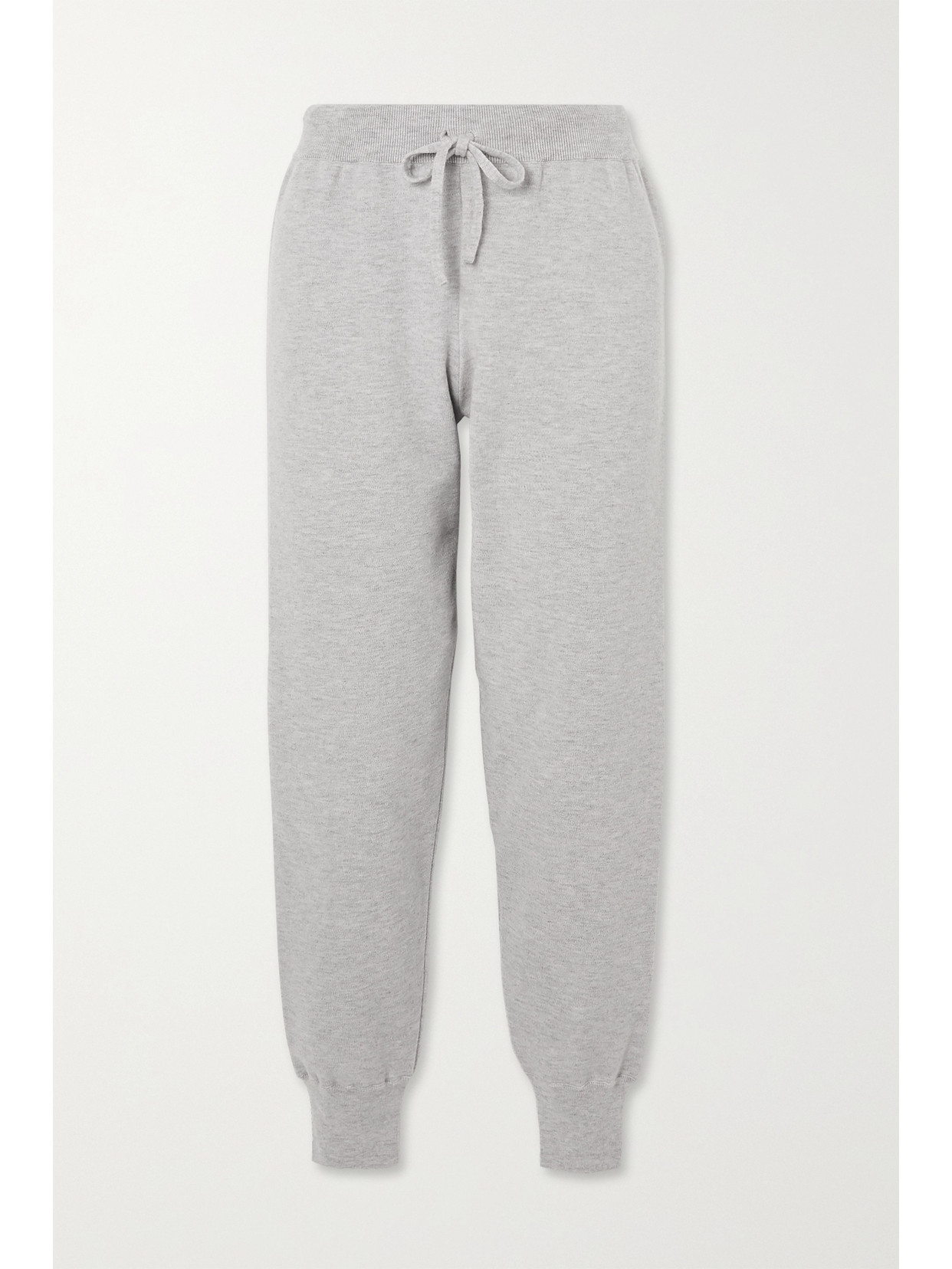 Cordova Merino Wool Track Pants In Light Gray