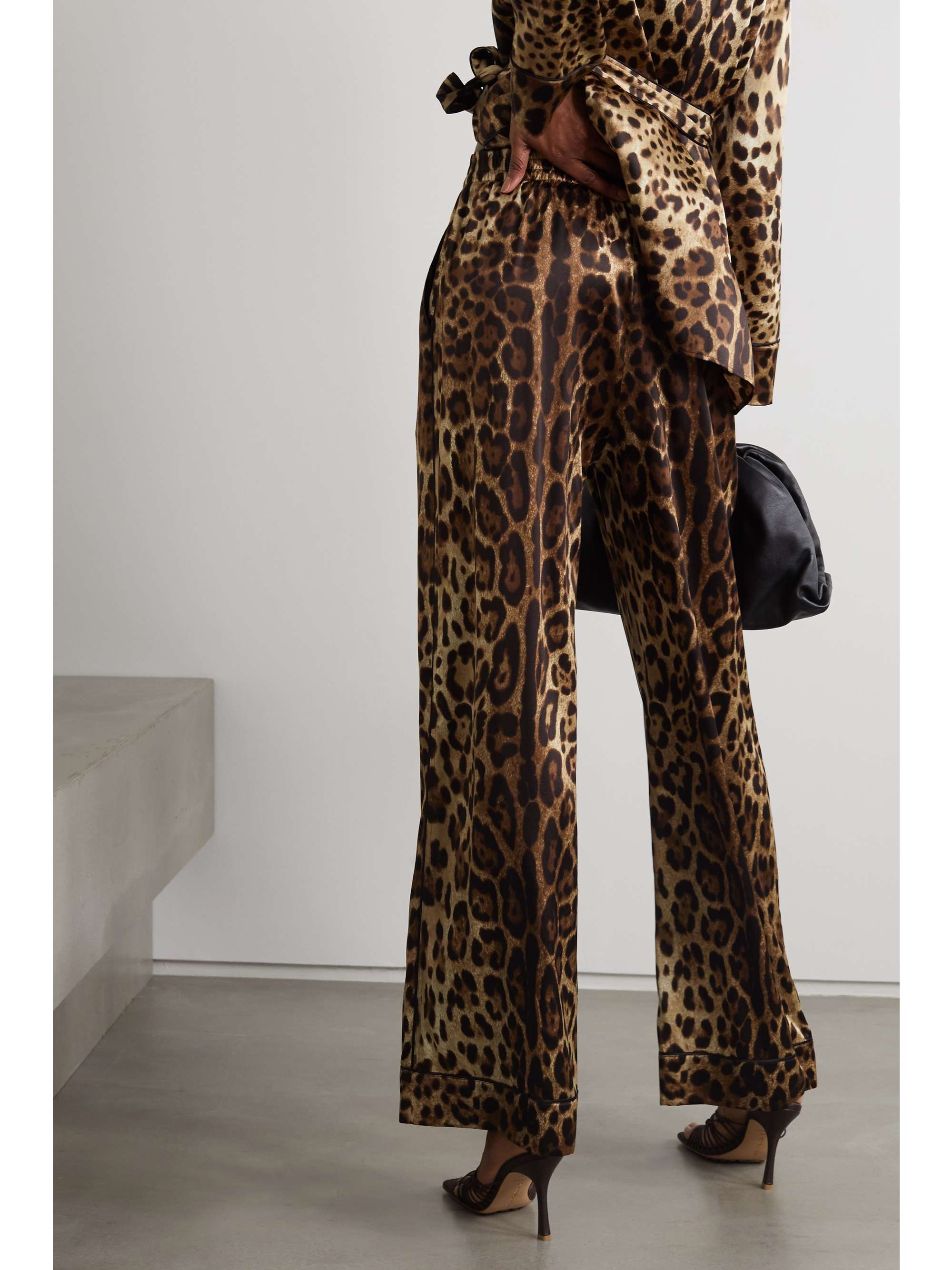 silk-blend satin pyjama pants 