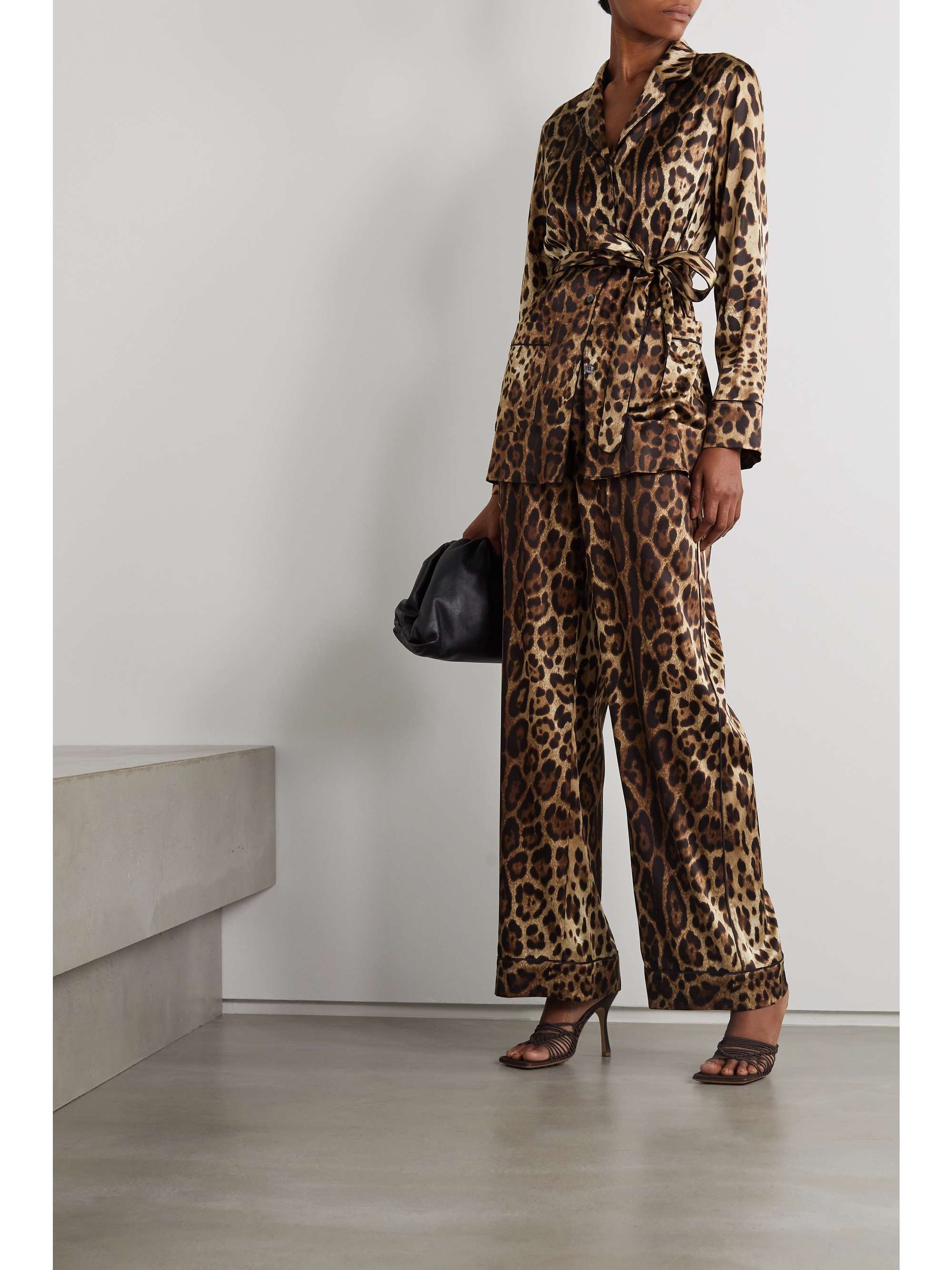 silk-blend satin pyjama pants 