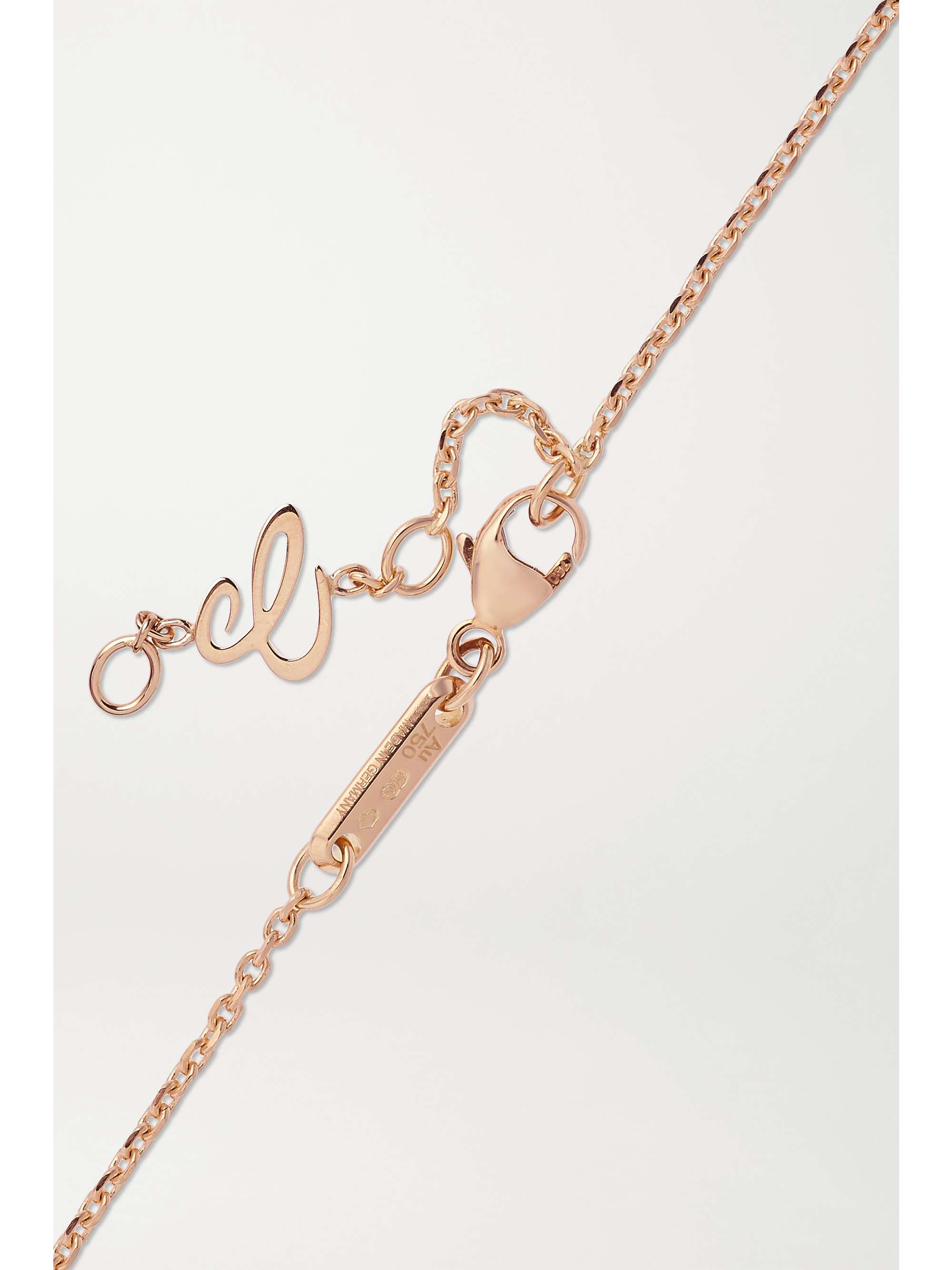 CHOPARD Happy Diamonds 18-karat rose gold diamond bracelet