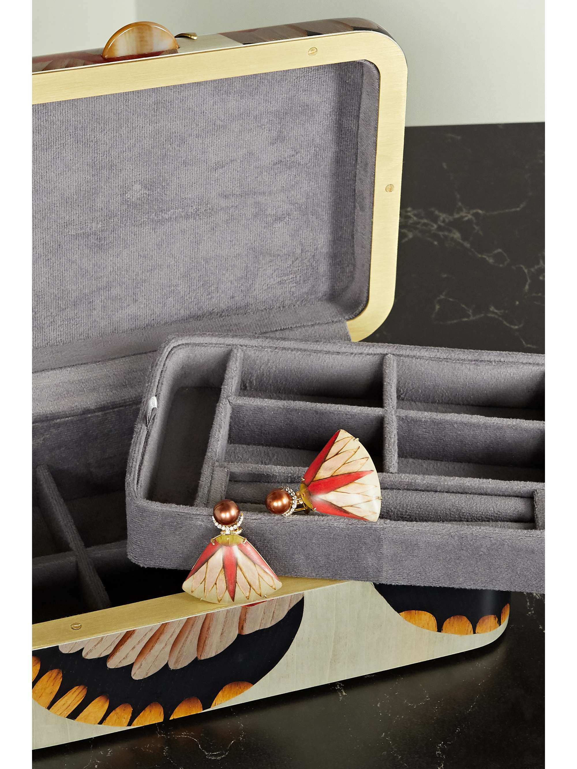 SILVIA FURMANOVICH Marquetry wood jewelry box