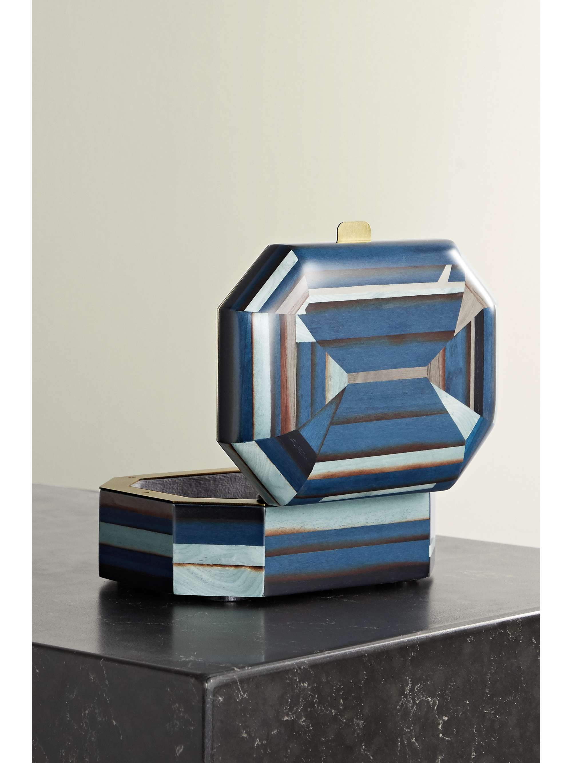 SILVIA FURMANOVICH Boîte à bijoux en bois Marquetry
