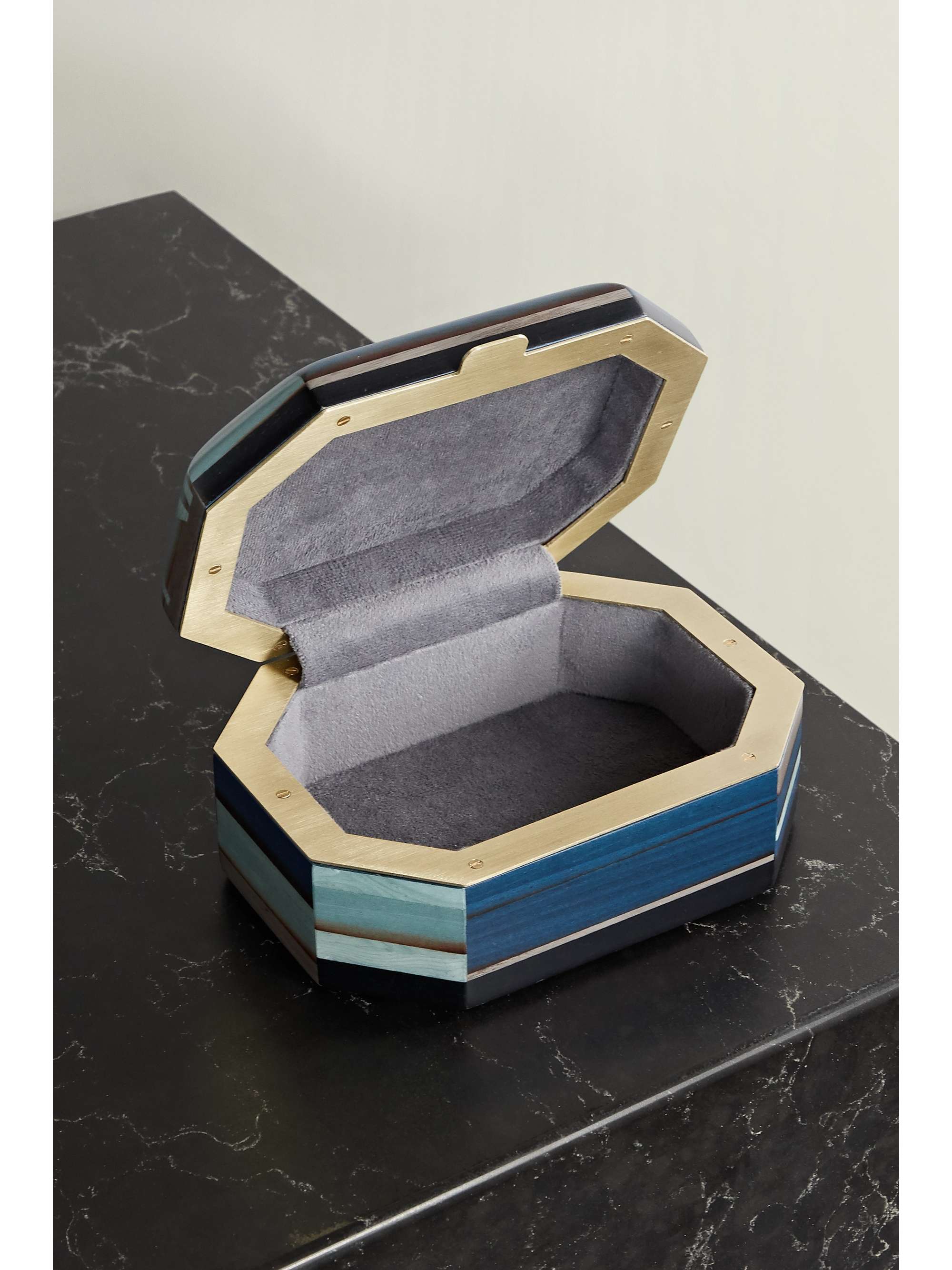 SILVIA FURMANOVICH Boîte à bijoux en bois Marquetry