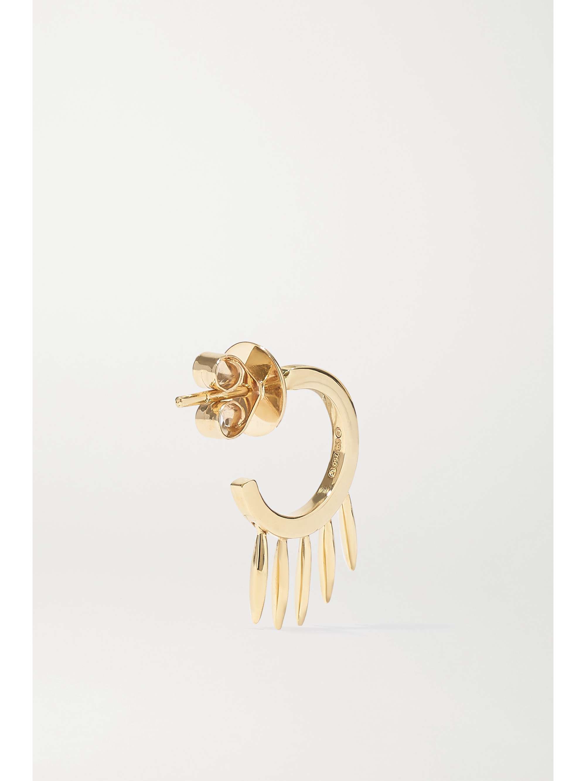ILEANA MAKRI Grass Clipping 18-karat gold hoop earrings