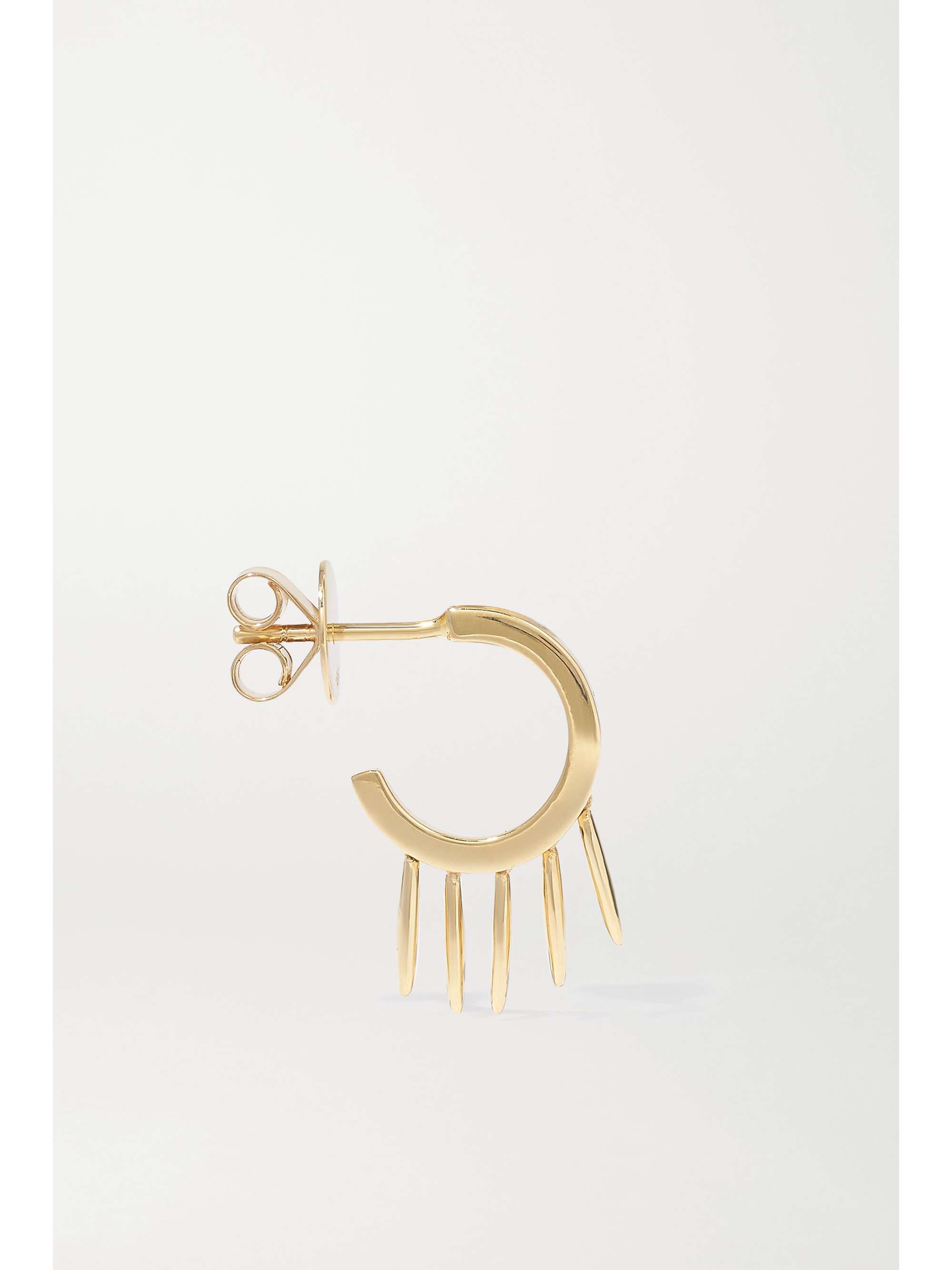 ILEANA MAKRI Grass Clipping 18-karat gold hoop earrings