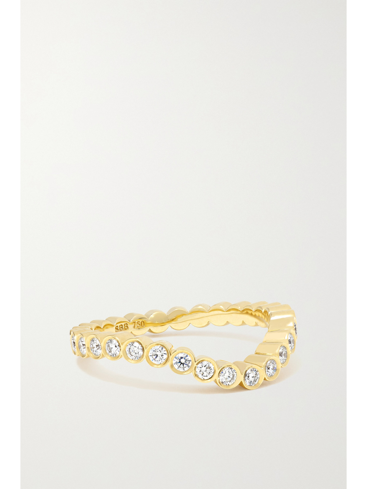 Sophie Bille Brahe Classic Collection 18k Yellow Gold & Diamond Grace Ensemble Ring In Gold