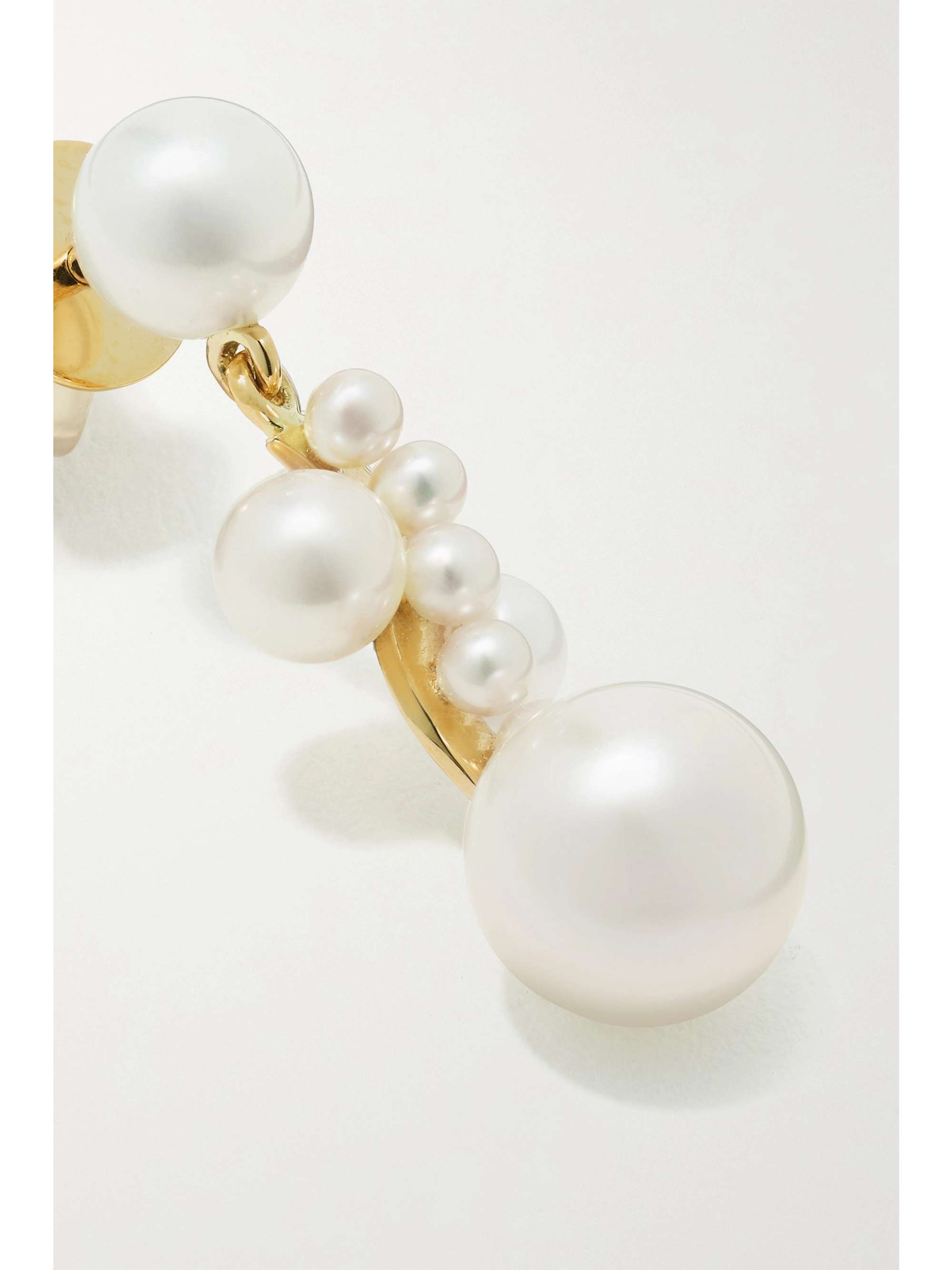 SOPHIE BILLE BRAHE Petite Ocean Perle 14-karat gold pearl single earring