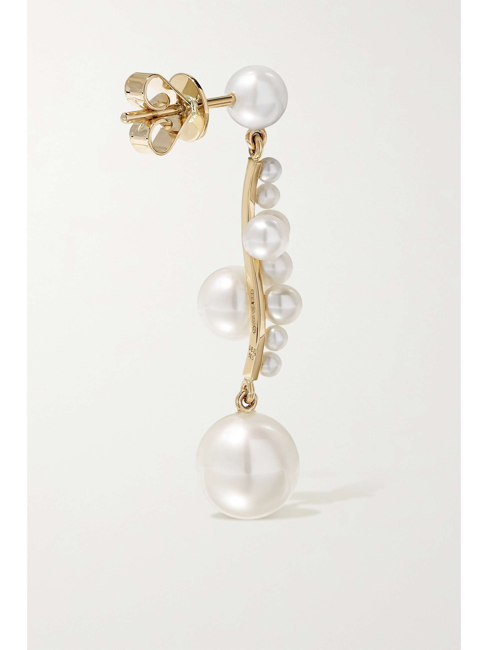 SOPHIE BILLE BRAHE Ocean Perle 14-karat gold pearl single earring