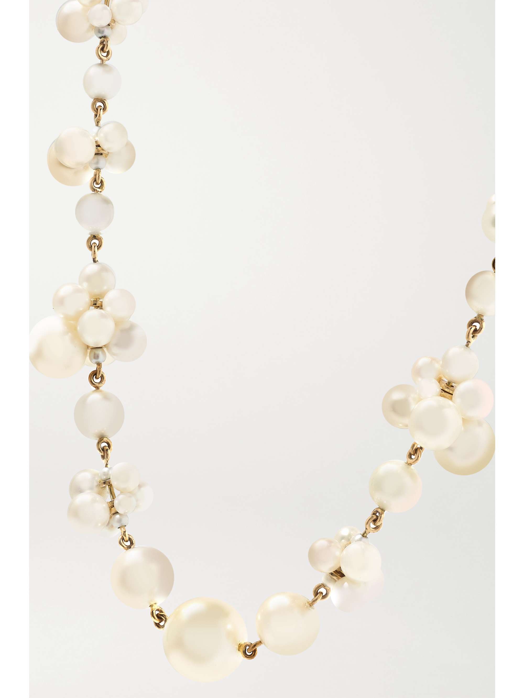 SOPHIE BILLE BRAHE Celli Kette aus 14 Karat Gold mit Perlen