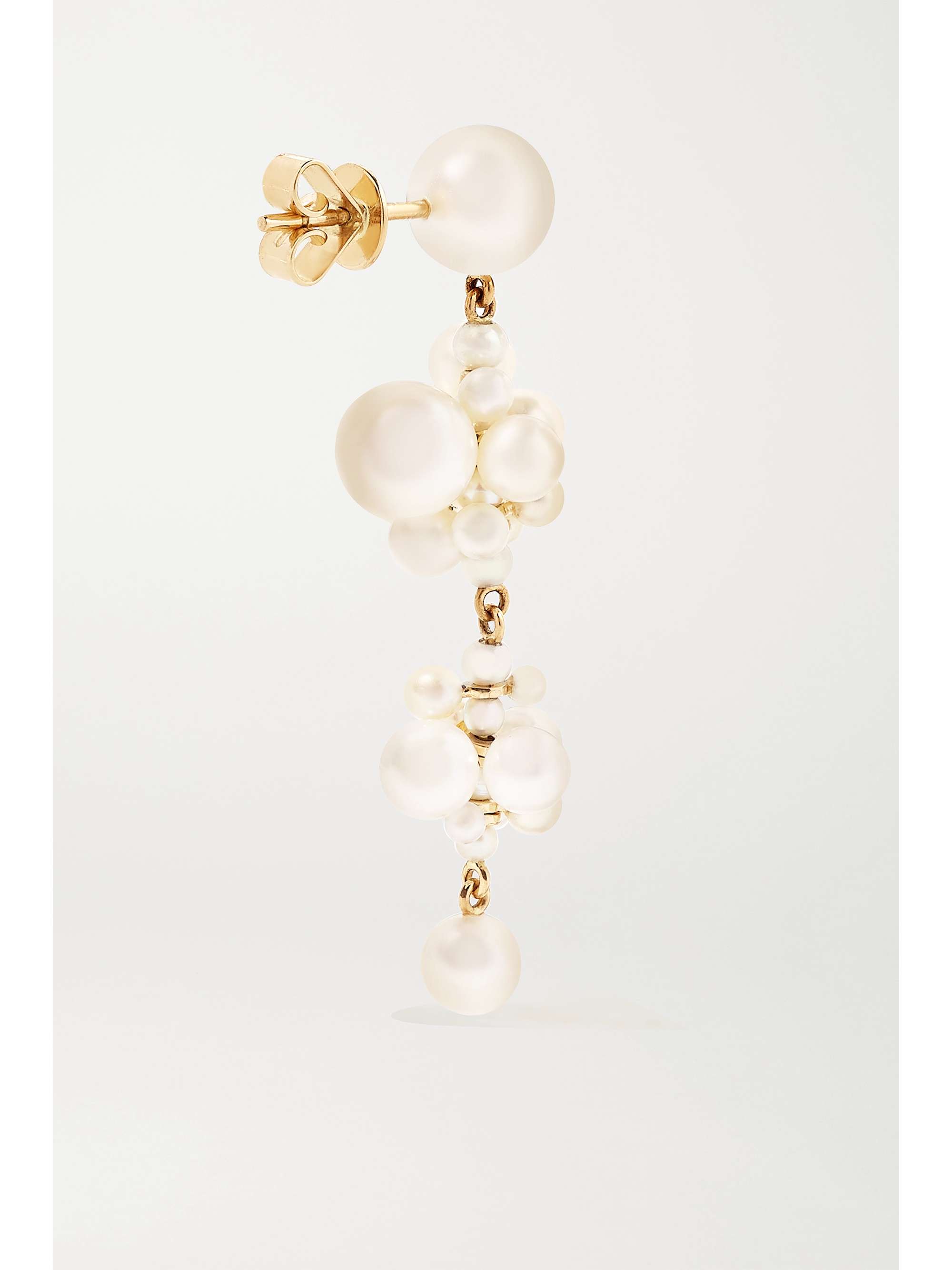 SOPHIE BILLE BRAHE Celli 14-karat gold pearl earrings