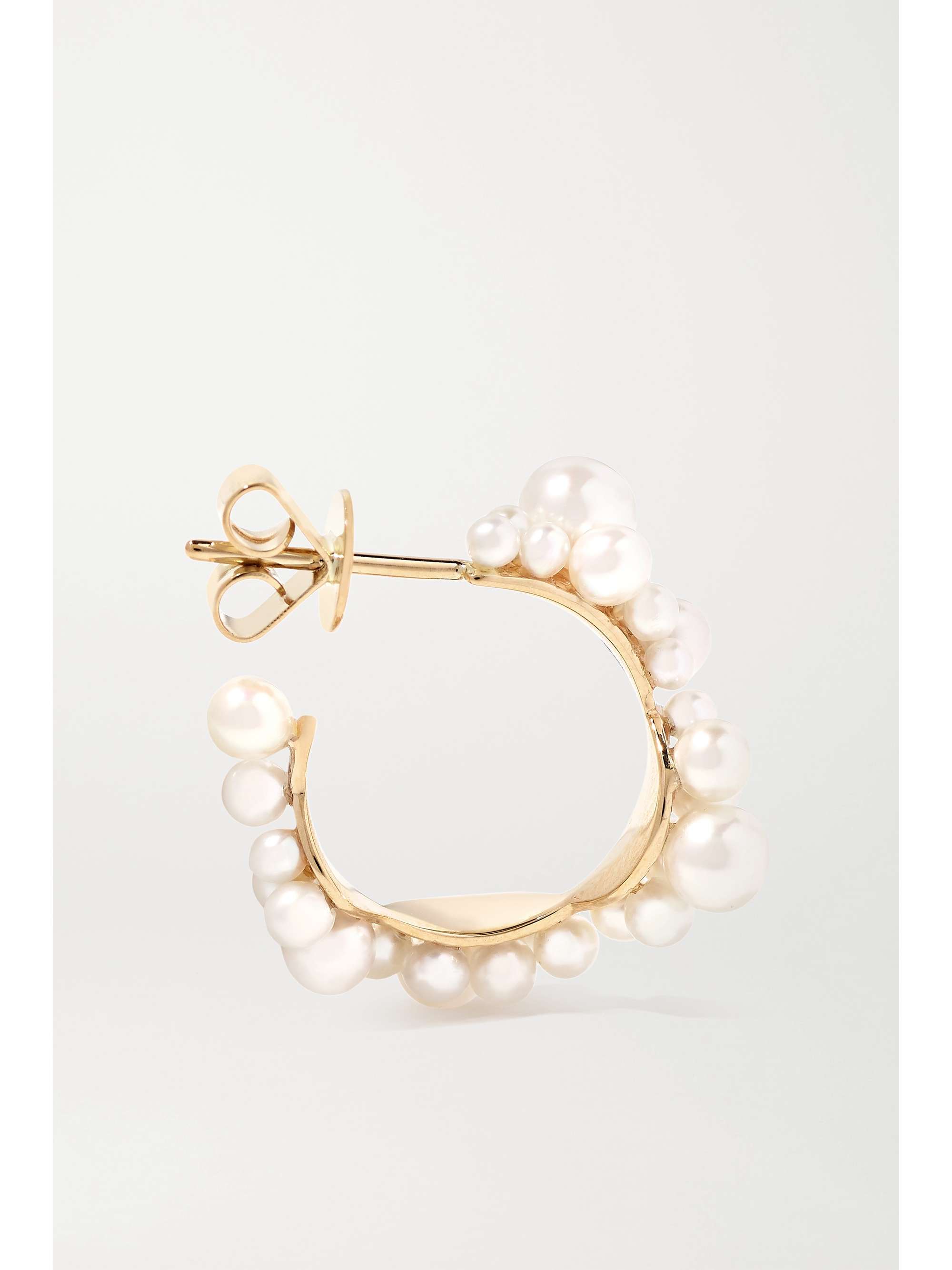 SOPHIE BILLE BRAHE Mary 14-karat gold pearl earrings