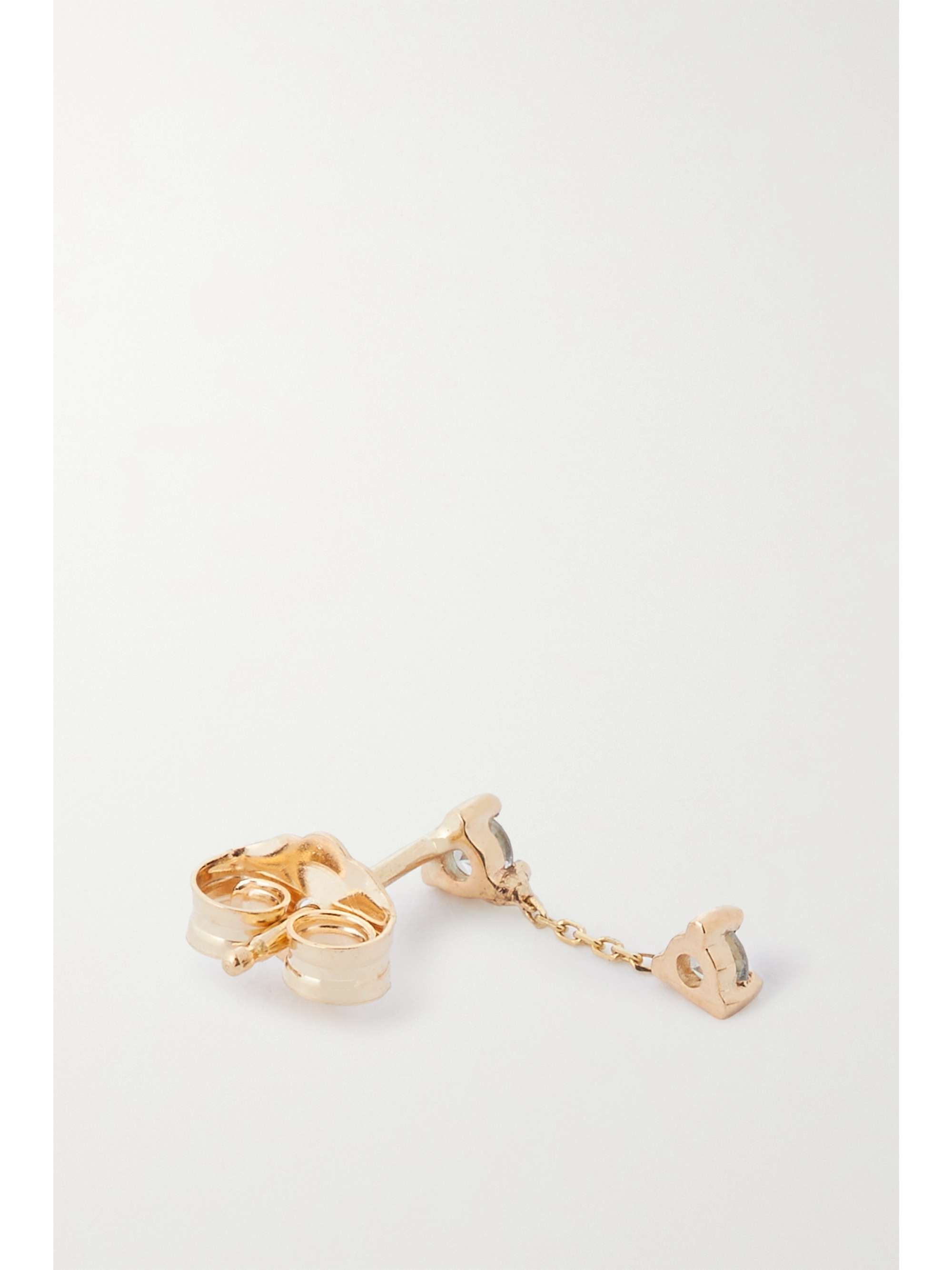 WWAKE Gold sapphire earrings