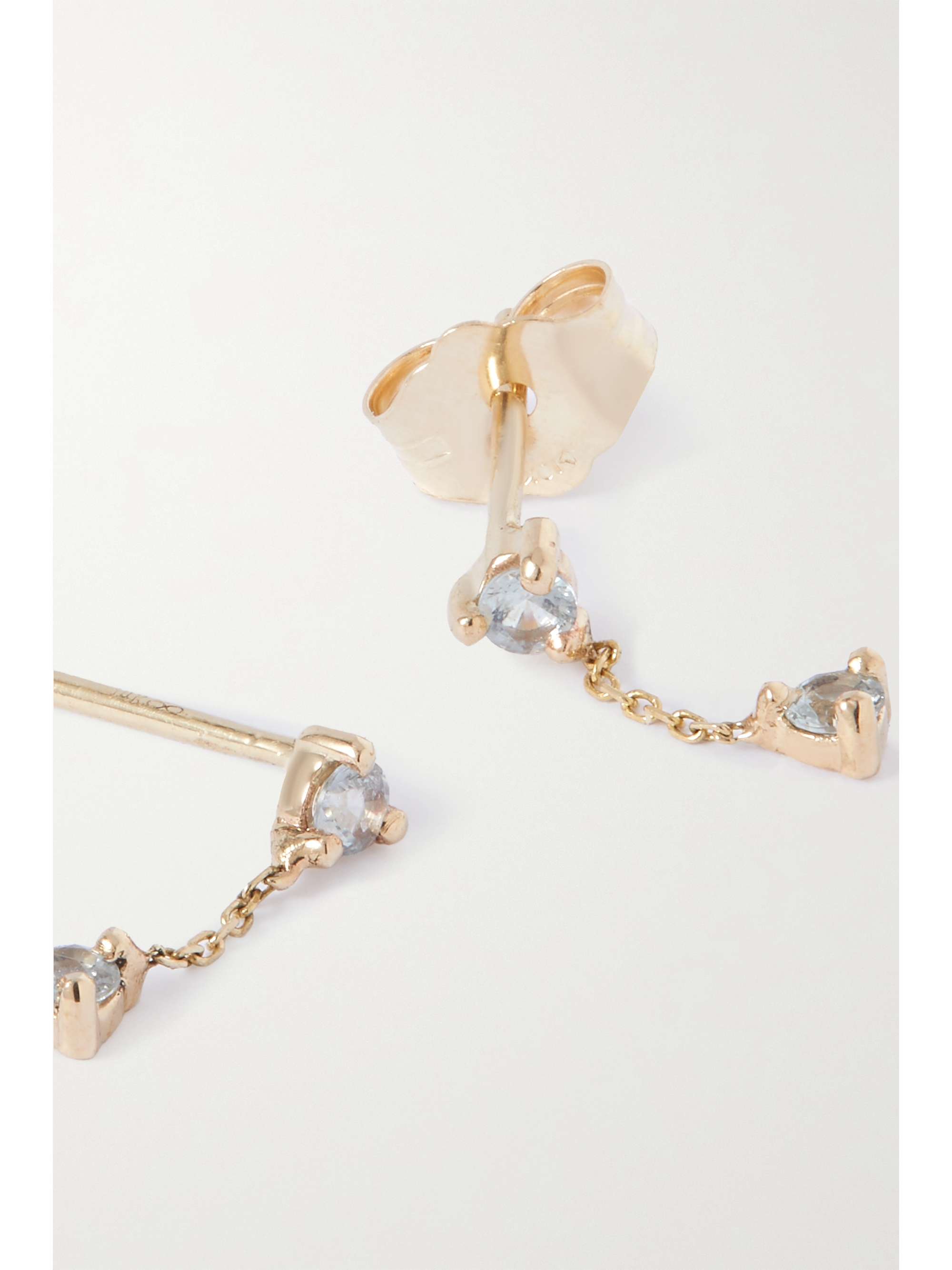 Chain Earring Wwake Earrings WWAKE Gold Sapphire Earrings NET-A-PORTER
