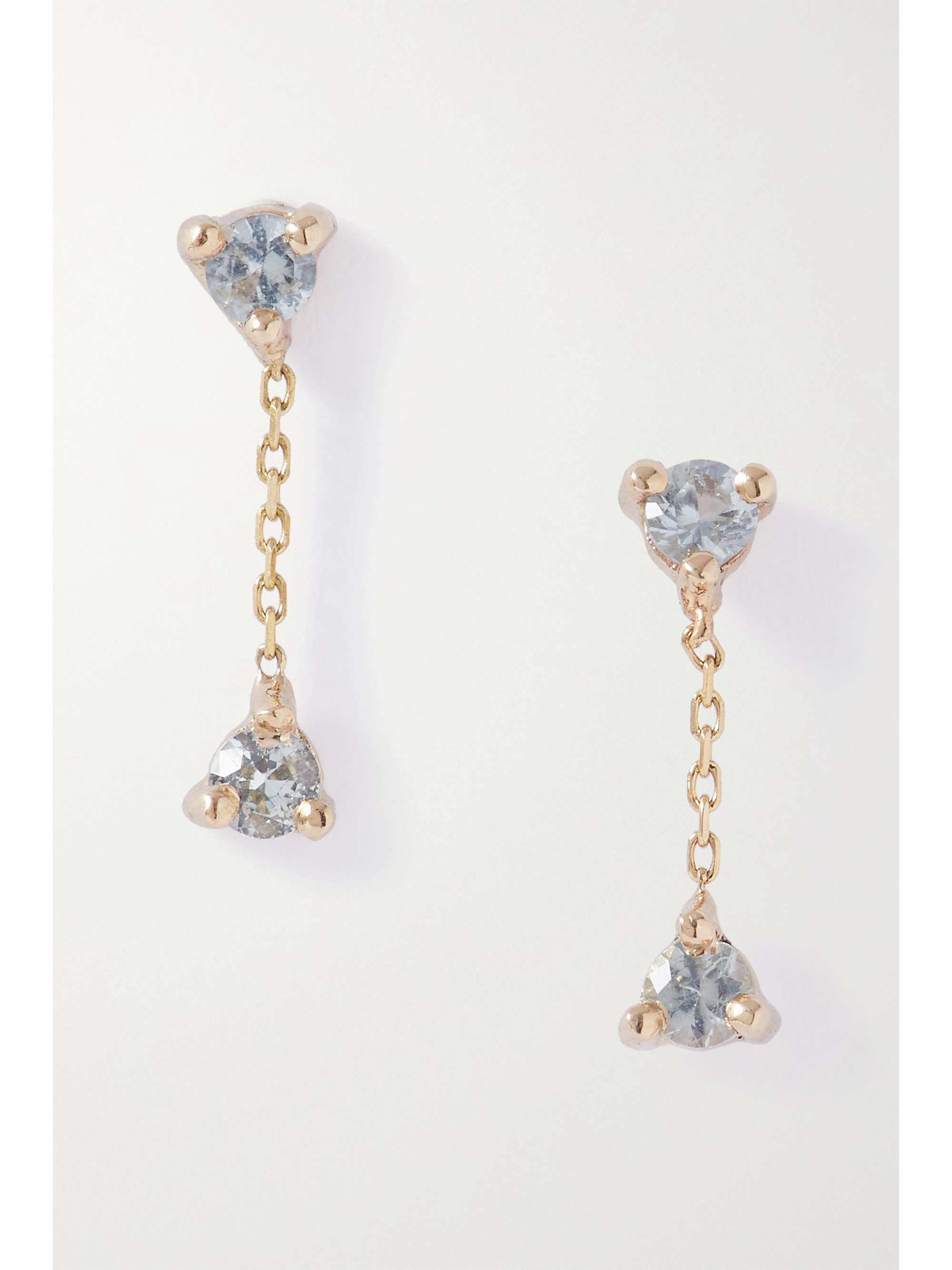 WWAKE Gold sapphire earrings