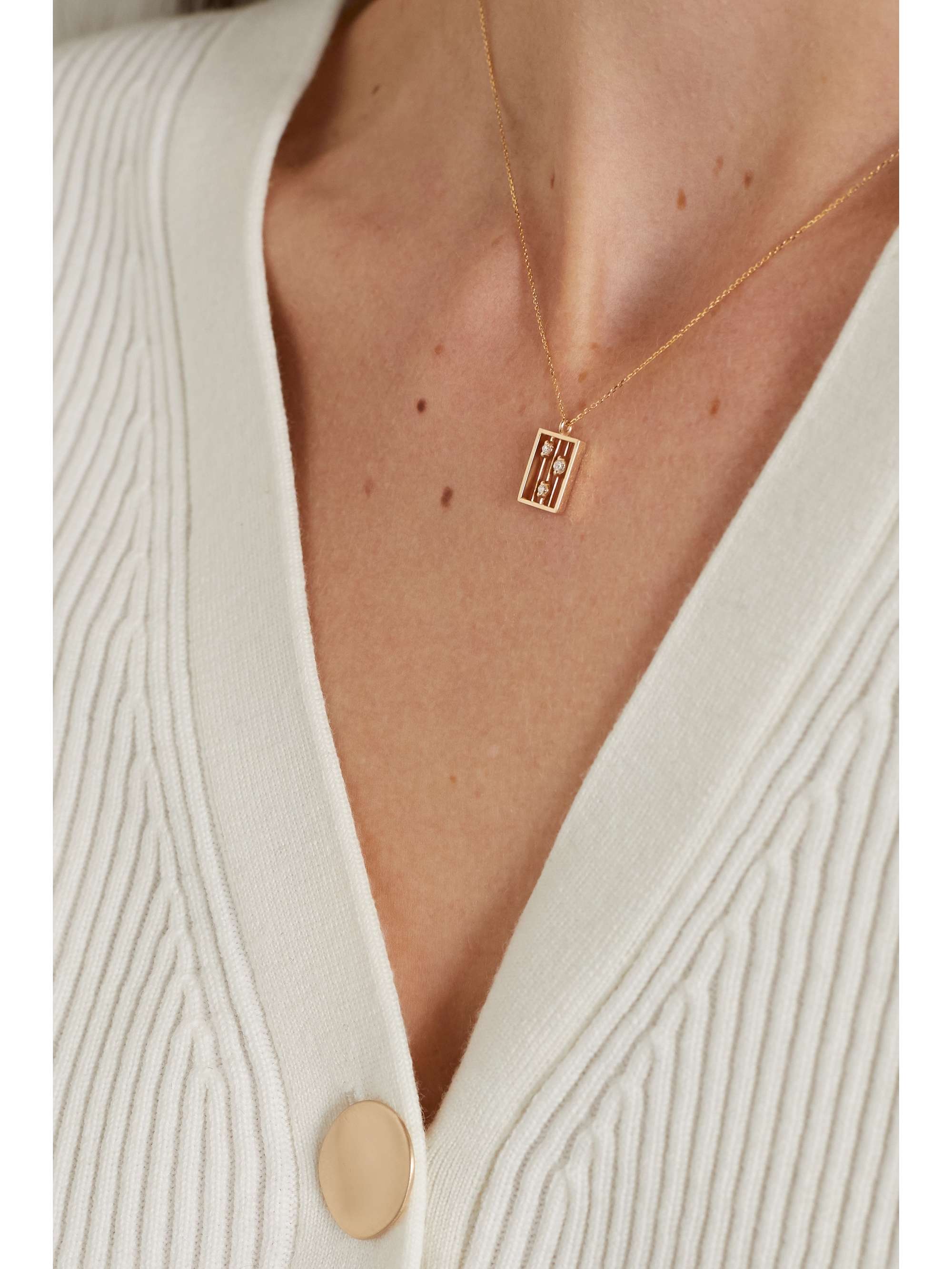 WWAKE Drift gold diamond necklace
