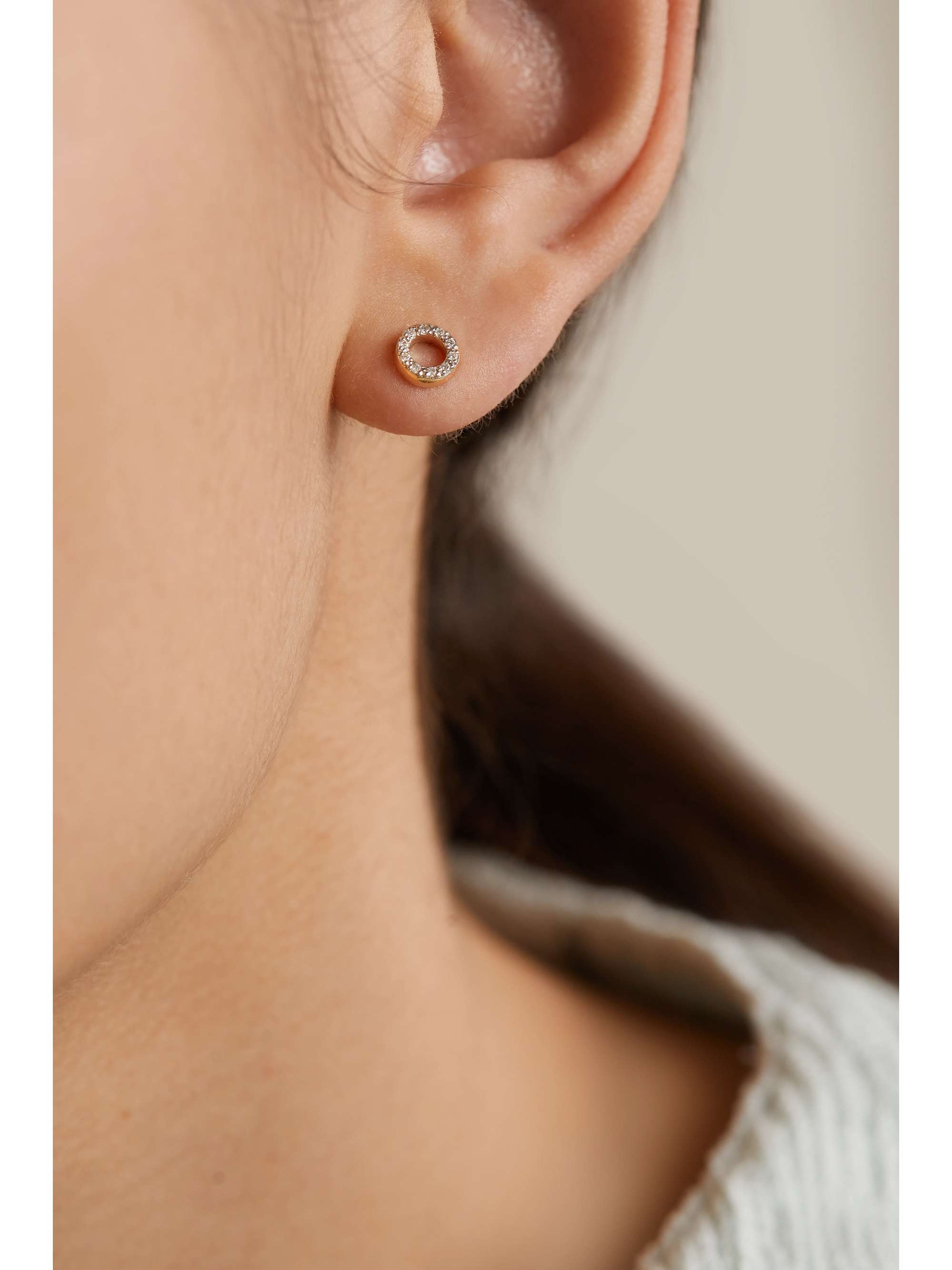 MATEO 14-karat gold diamond earrings