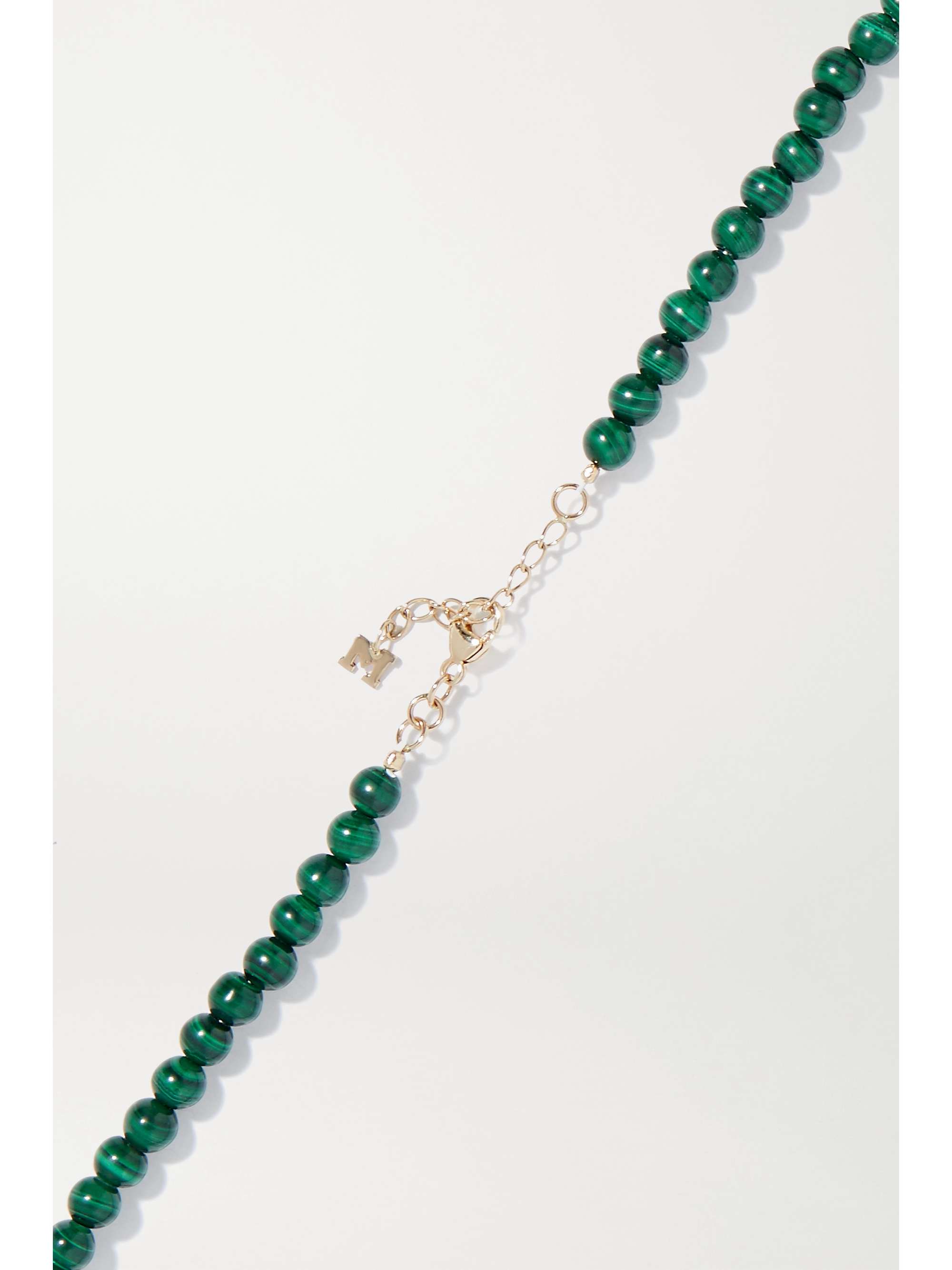 MATEO 14-karat gold aquamarine necklace