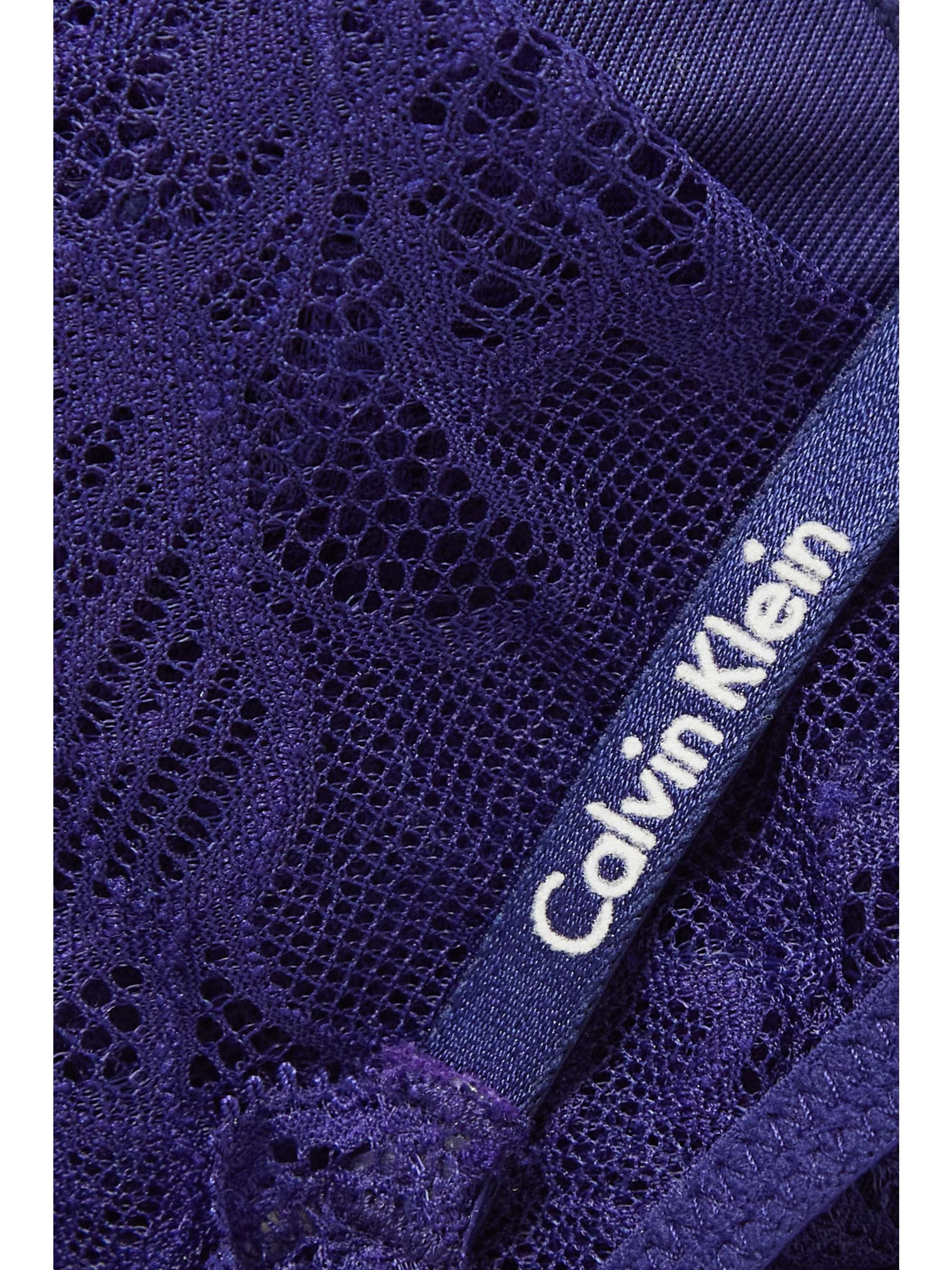 CALVIN KLEIN UNDERWEAR Seductive Comfort stretch-lace underwired plunge bra
