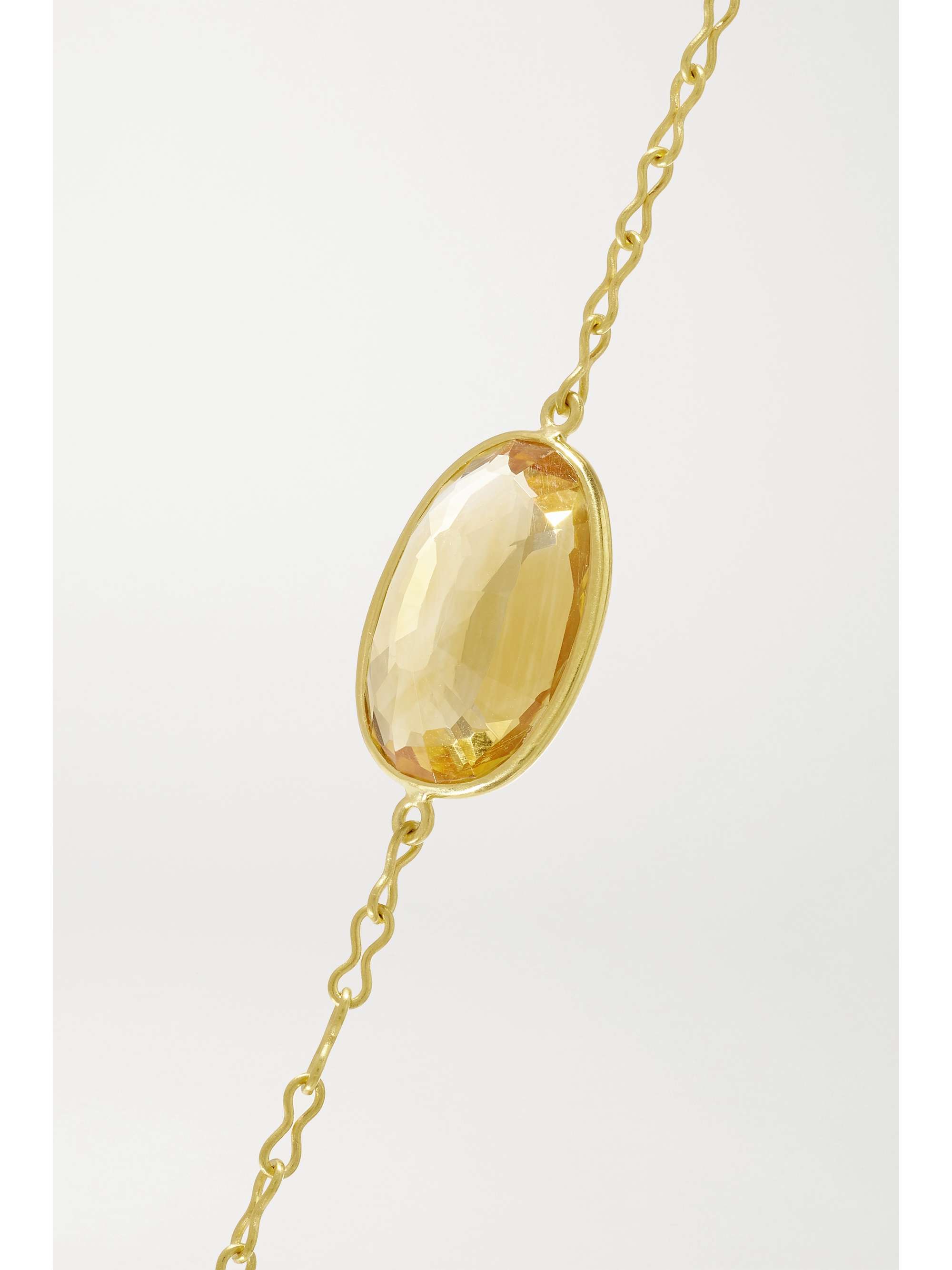 PIPPA SMALL 18-karat gold aquamarine bracelet