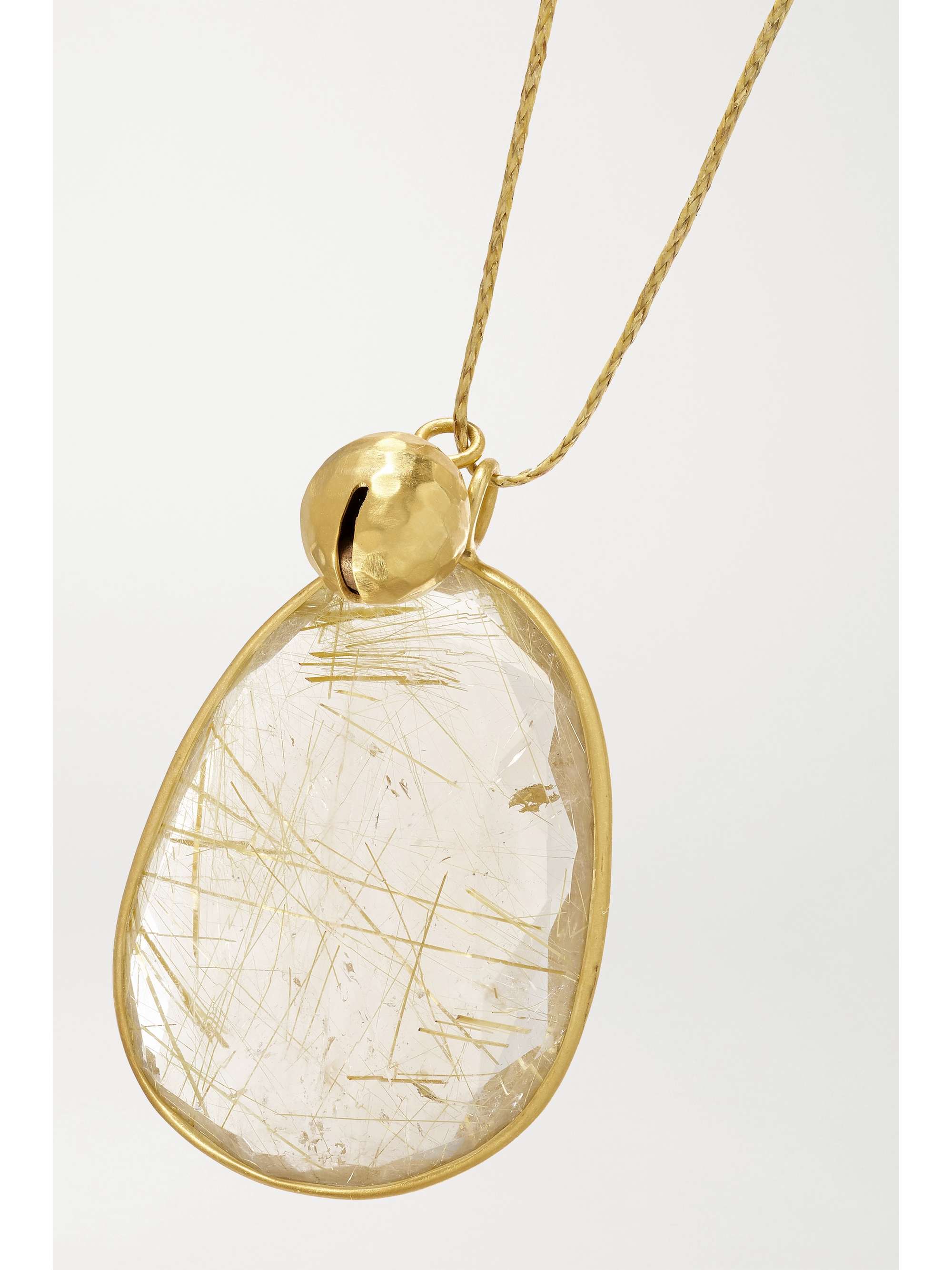 PIPPA SMALL 18-karat gold quartz necklace