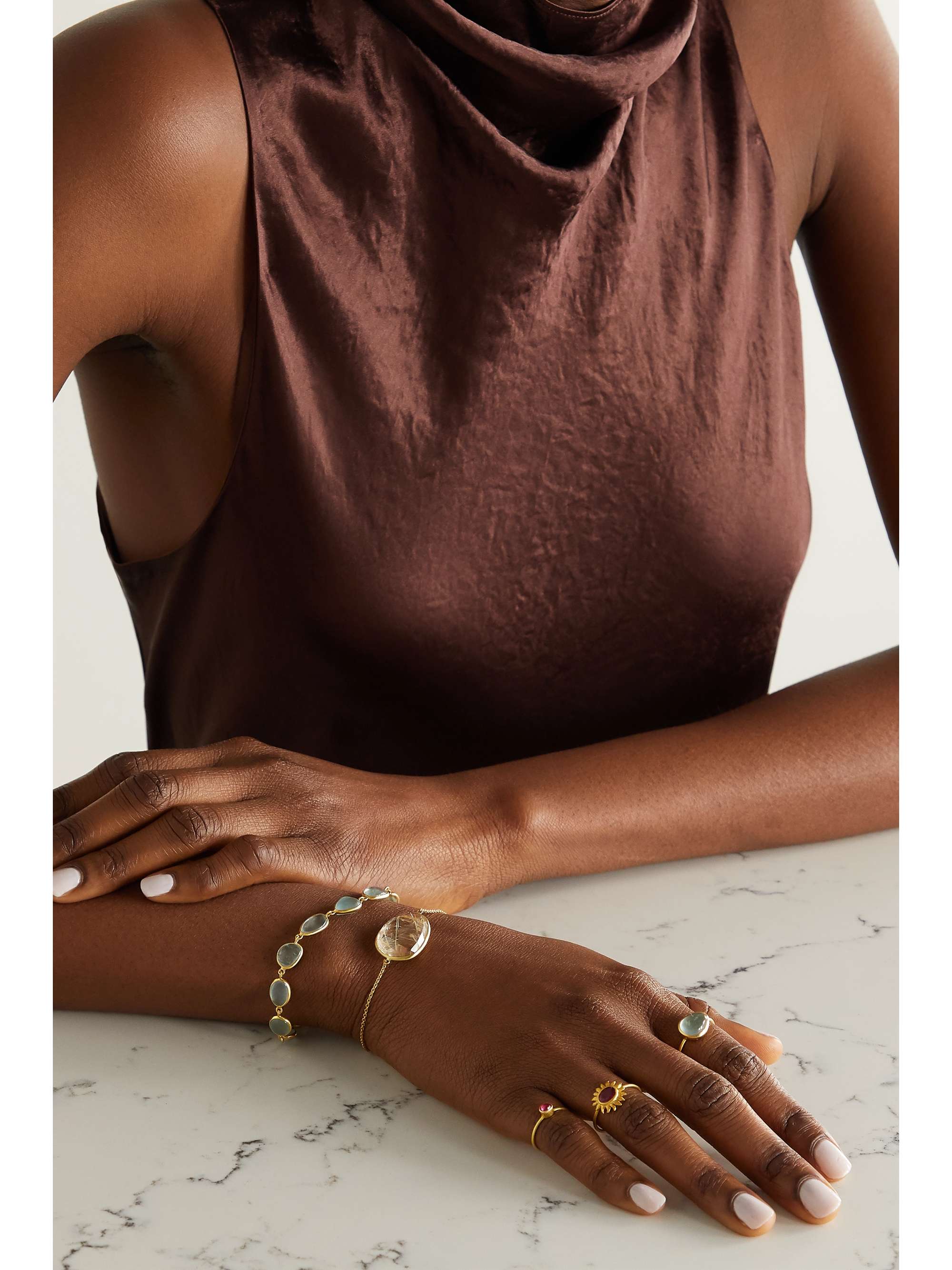 PIPPA SMALL 18-karat gold quartz bracelet