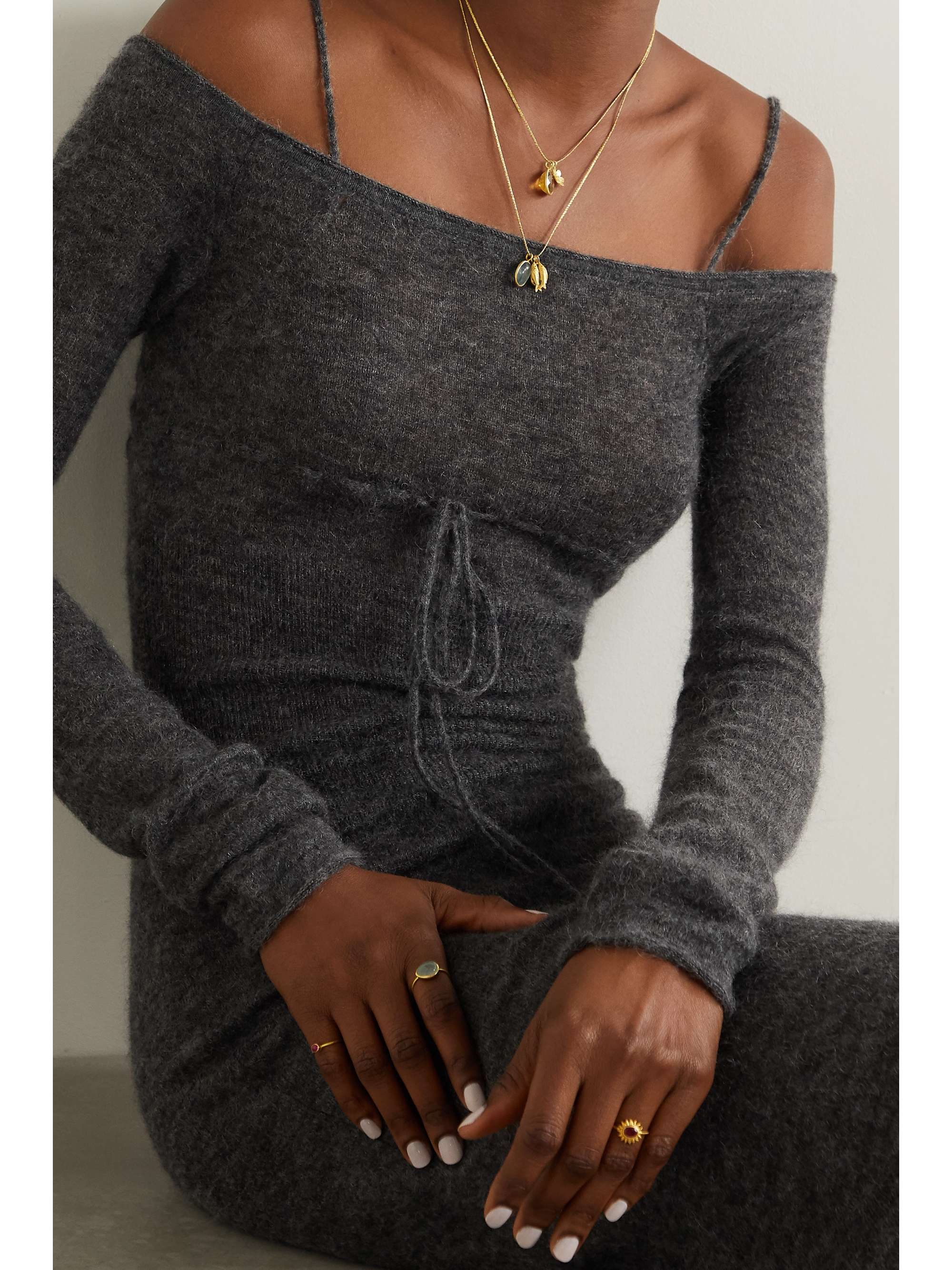 PIPPA SMALL 18-karat gold citrine necklace