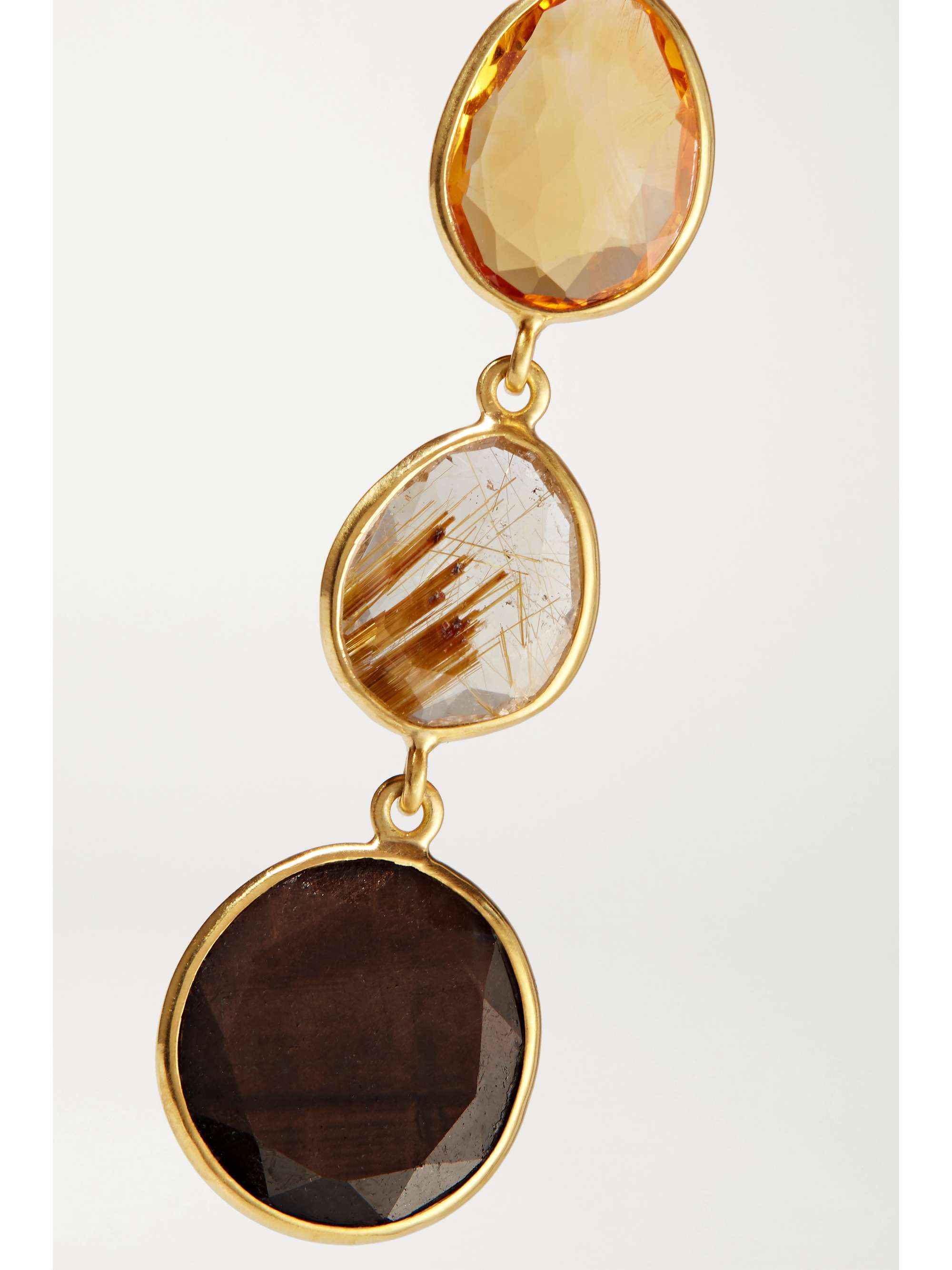 PIPPA SMALL 18-karat gold multi-stone earrings