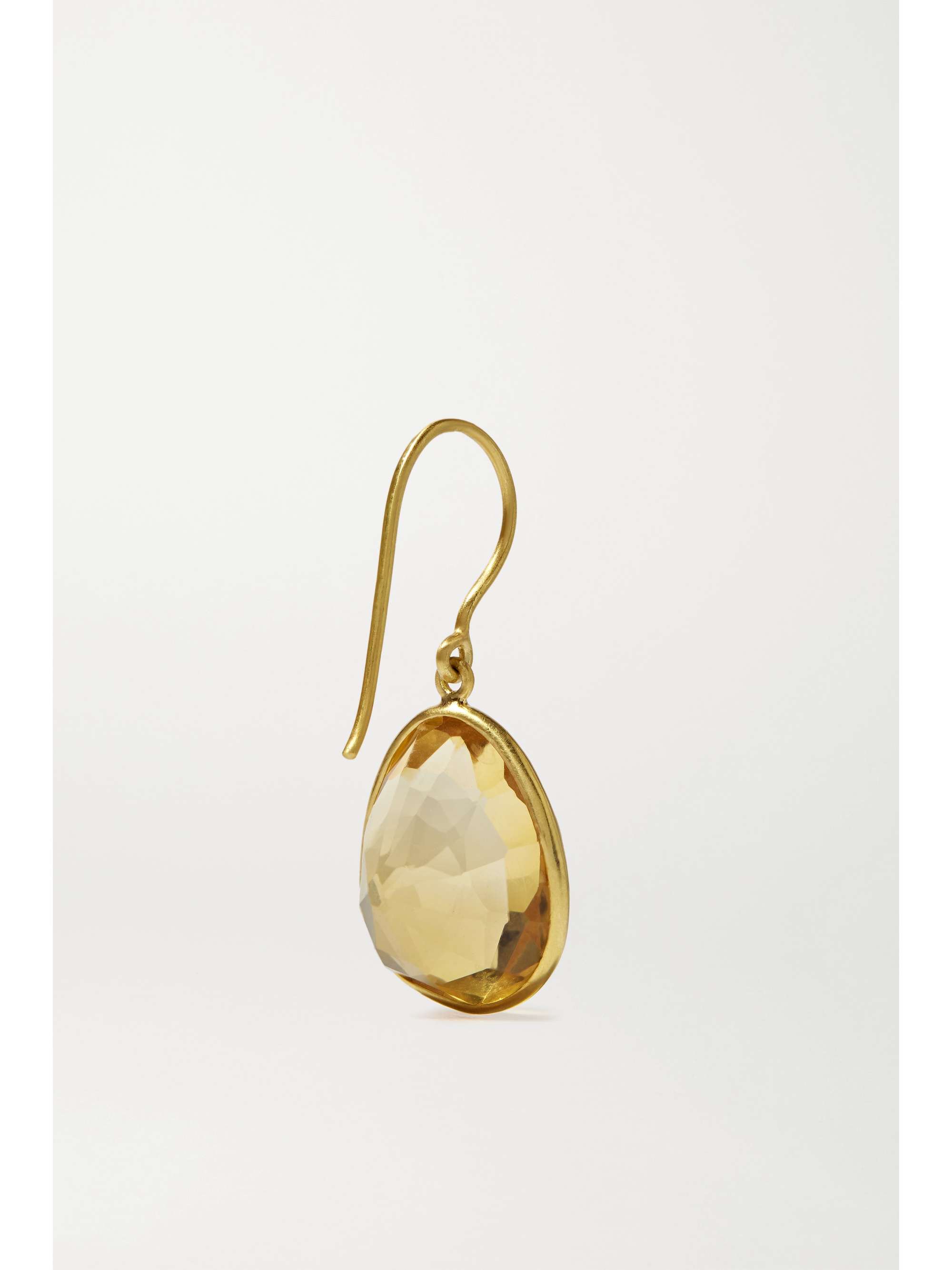 PIPPA SMALL 18-karat gold citrine earrings