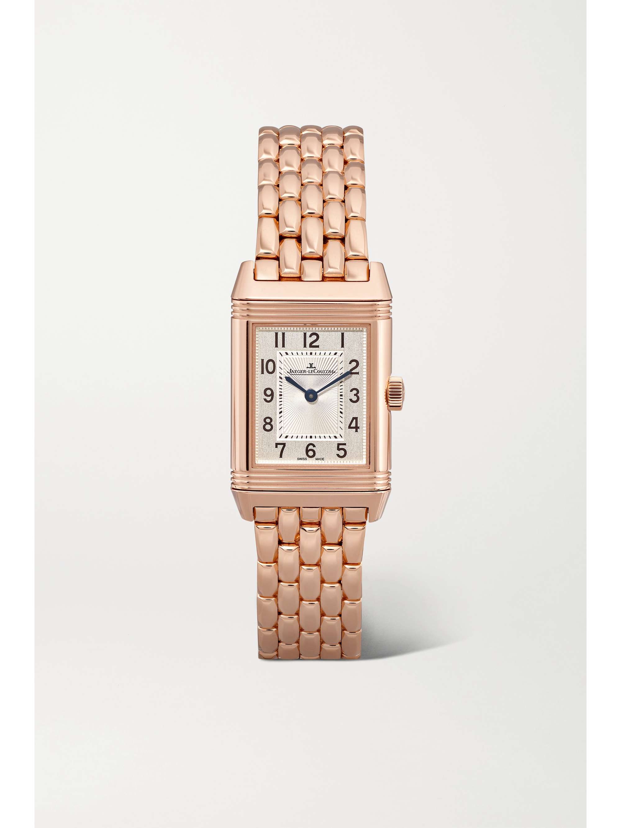 JAEGER-LECOULTRE Reverso Classic Duetto small hand-wound 34.2mm x 21mm rose gold and diamond watch