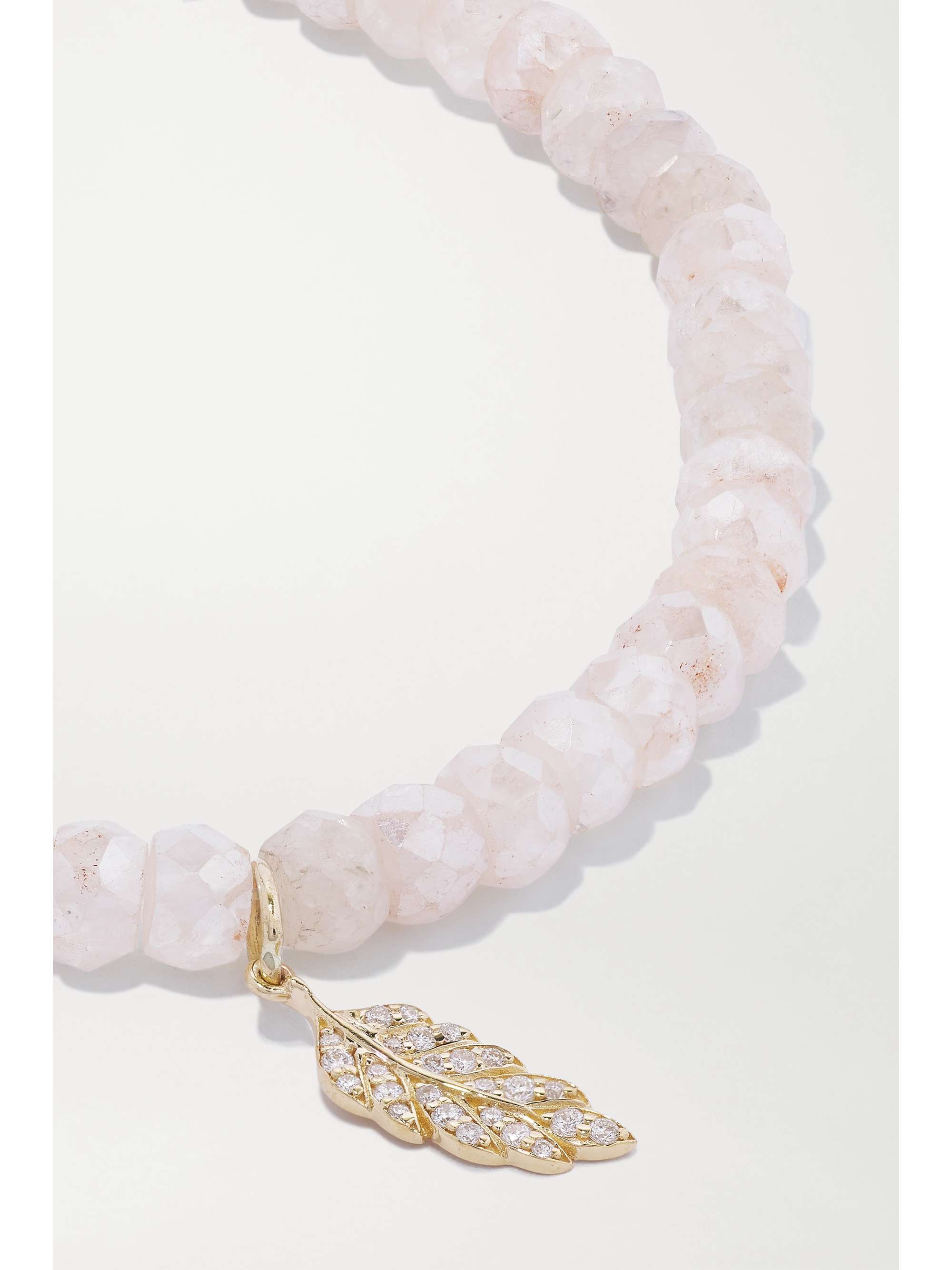 SYDNEY EVAN 14-karat gold, grapolite and diamond bracelet